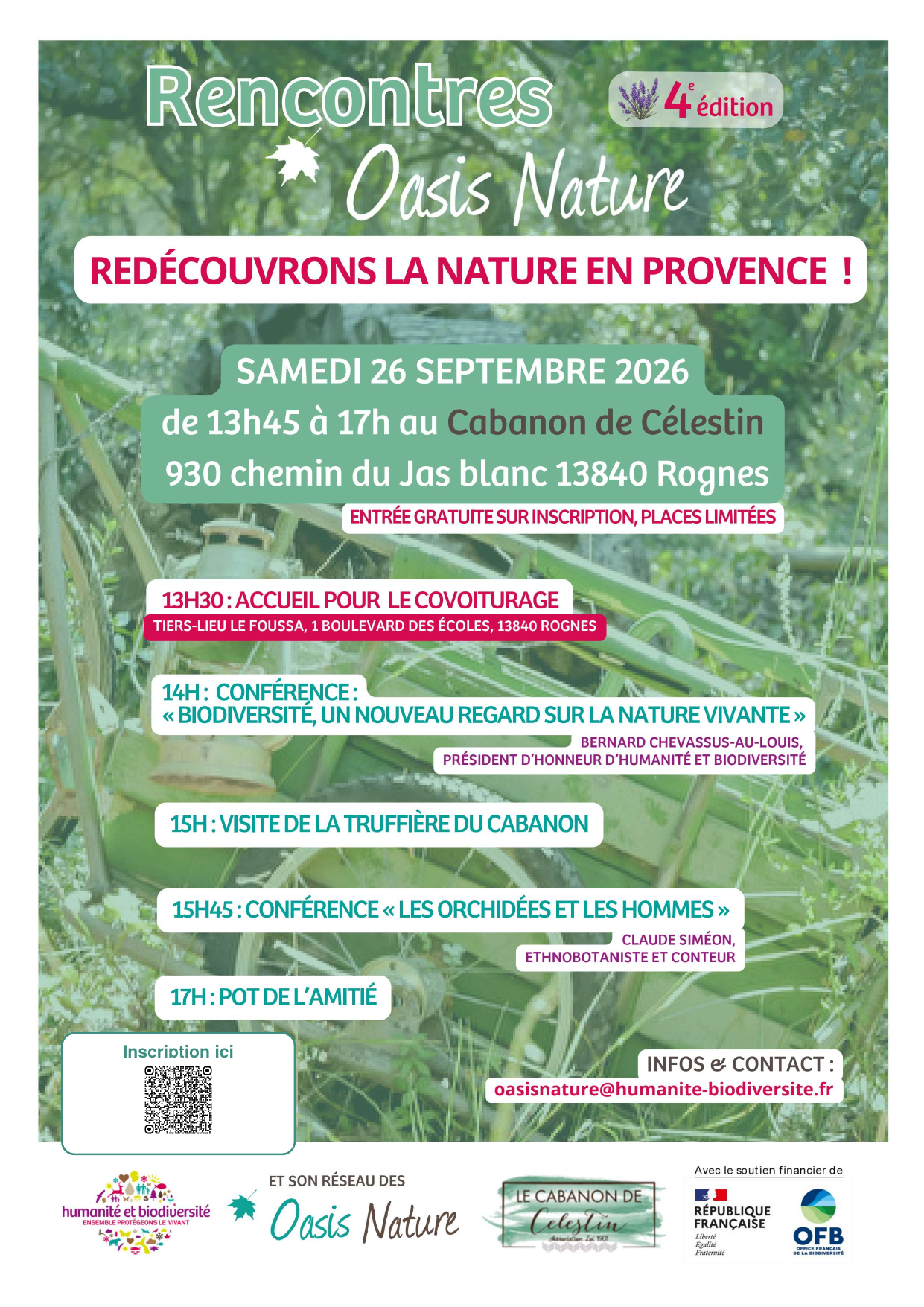 4�me RENCONTRES OASIS NATURE Red�couvrons la nature en Provence