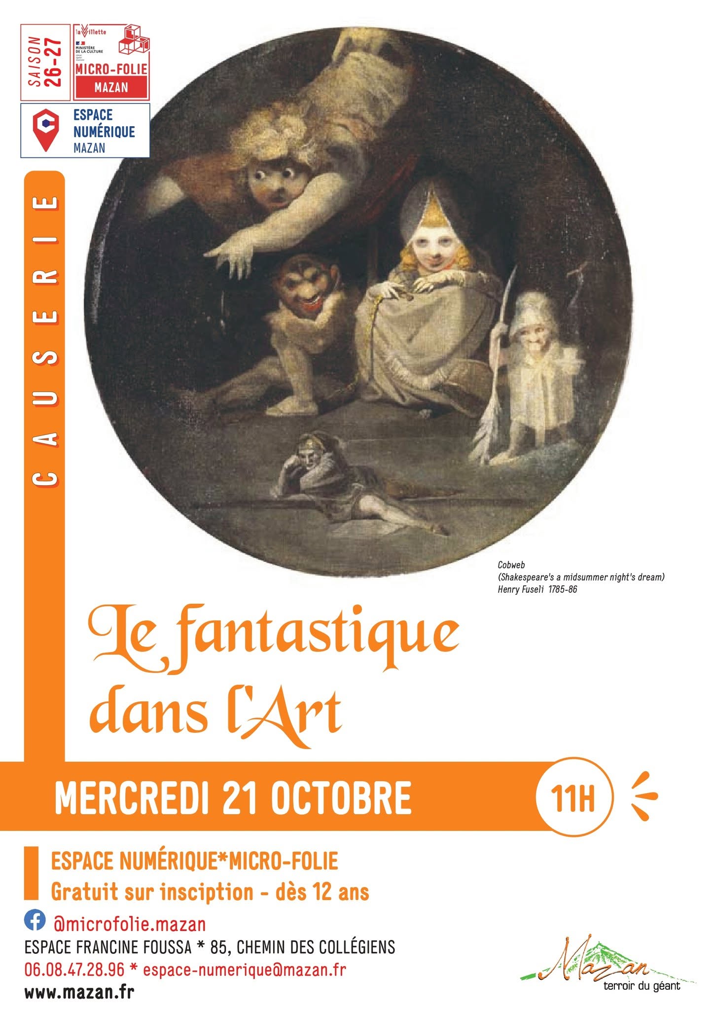 Causerie : Le fantastique dans l'art