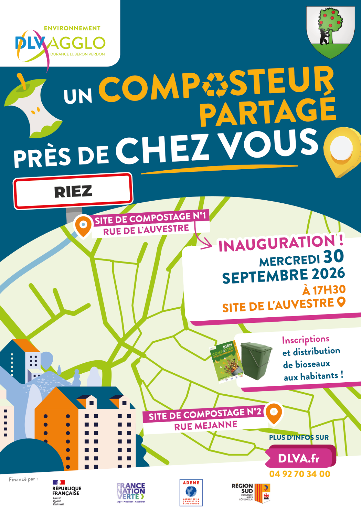 Inauguration du compostage partag� � Riez !