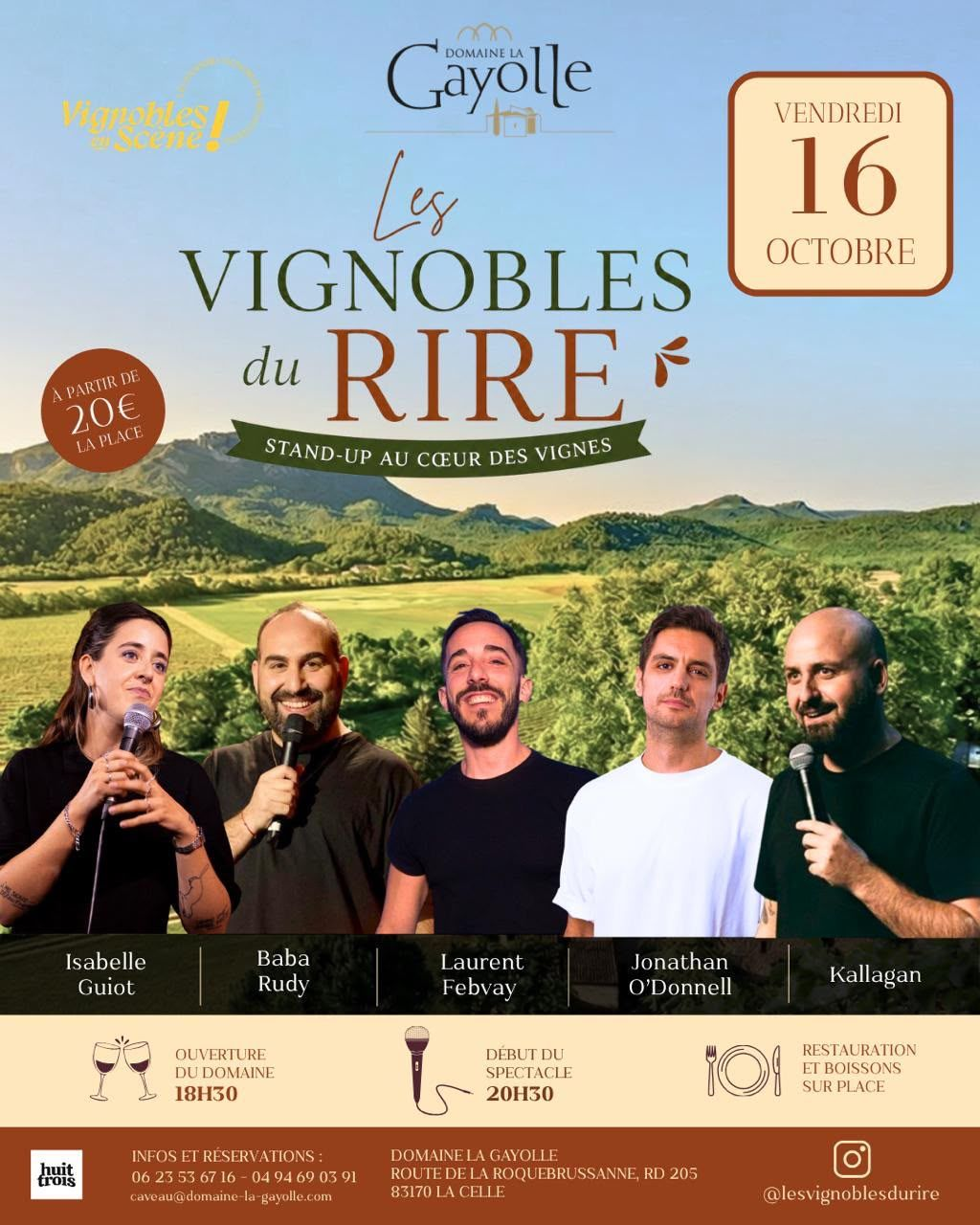 Spectacle : Les Vignobles du rire | Vignobles en Sc�ne