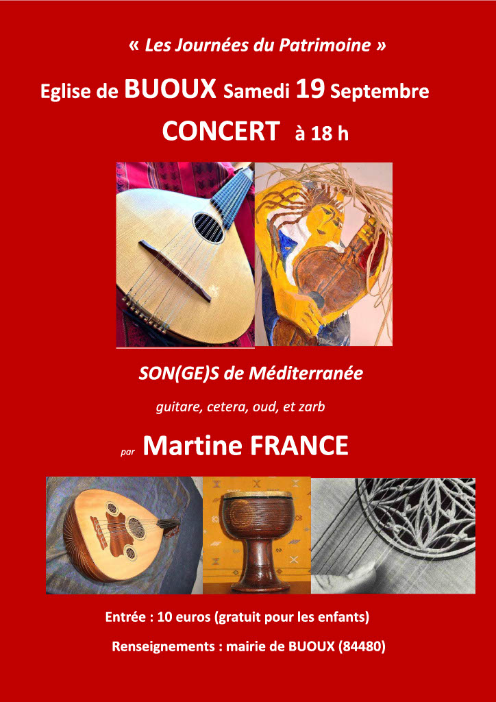 Journ�es du patrimoine - Concert � l'�glise de Buoux