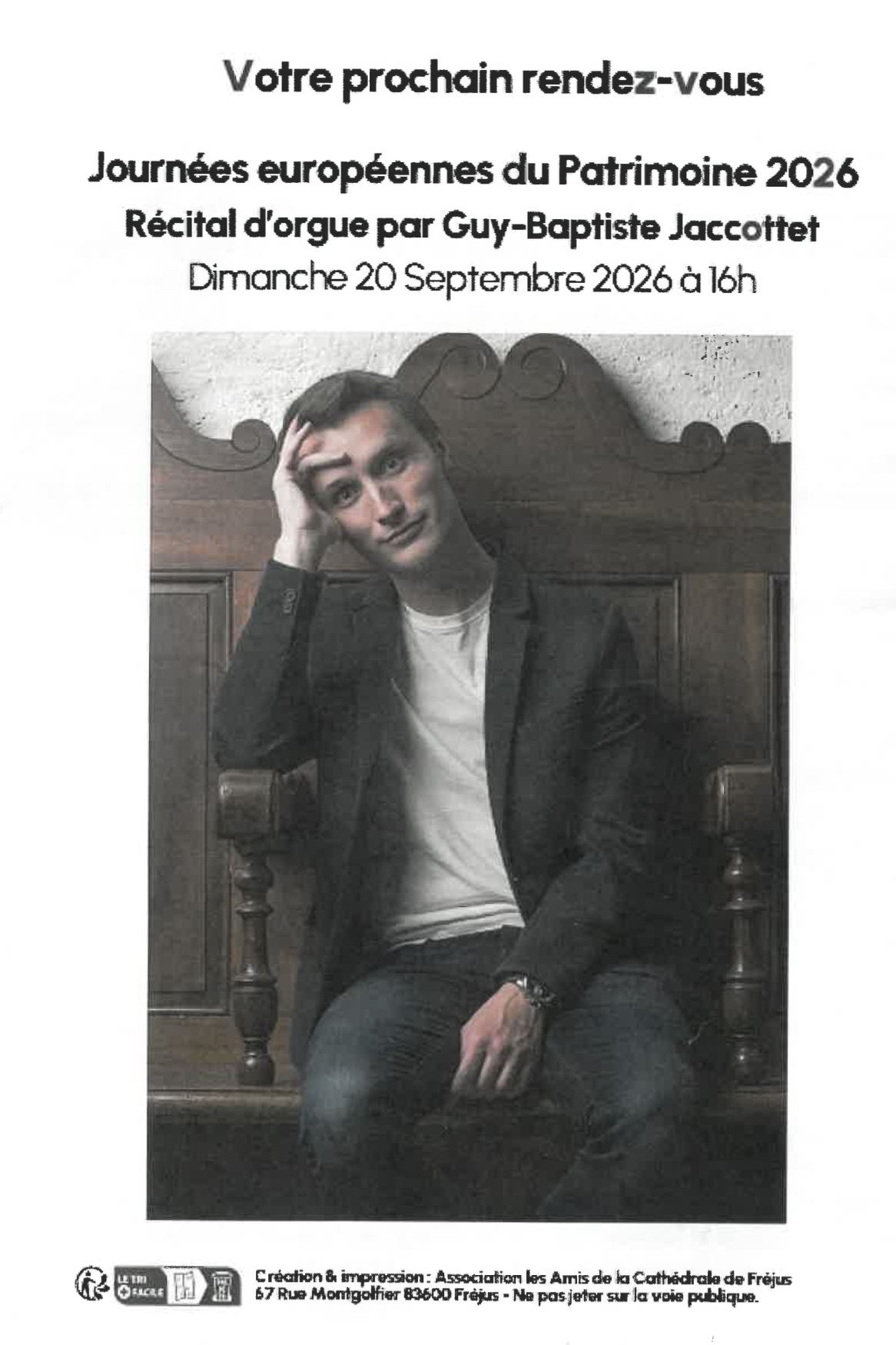 R�cital d'orgue par Guy Baptiste Jaccottet