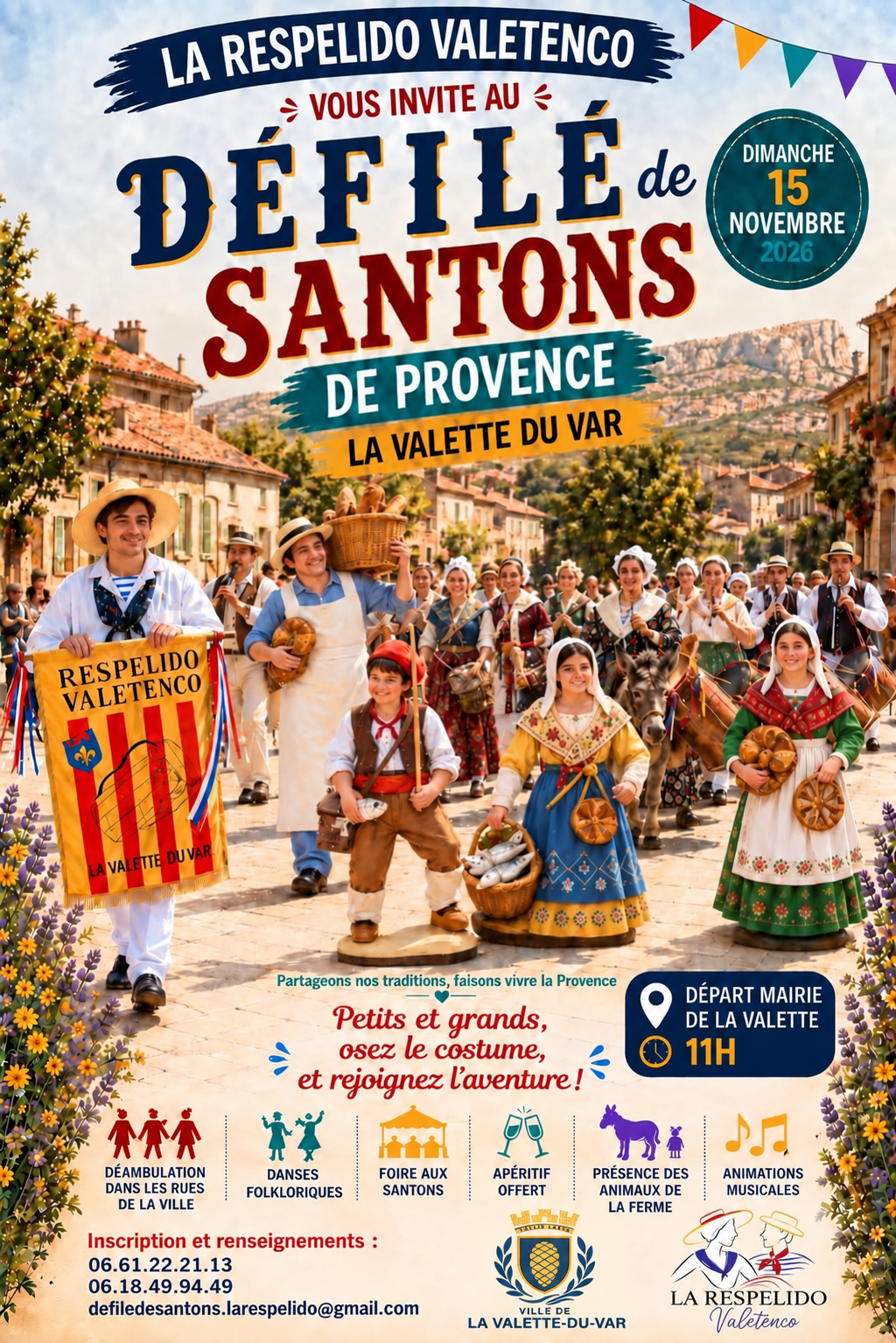 D�fil� de Santons de la Respelido Valetenco