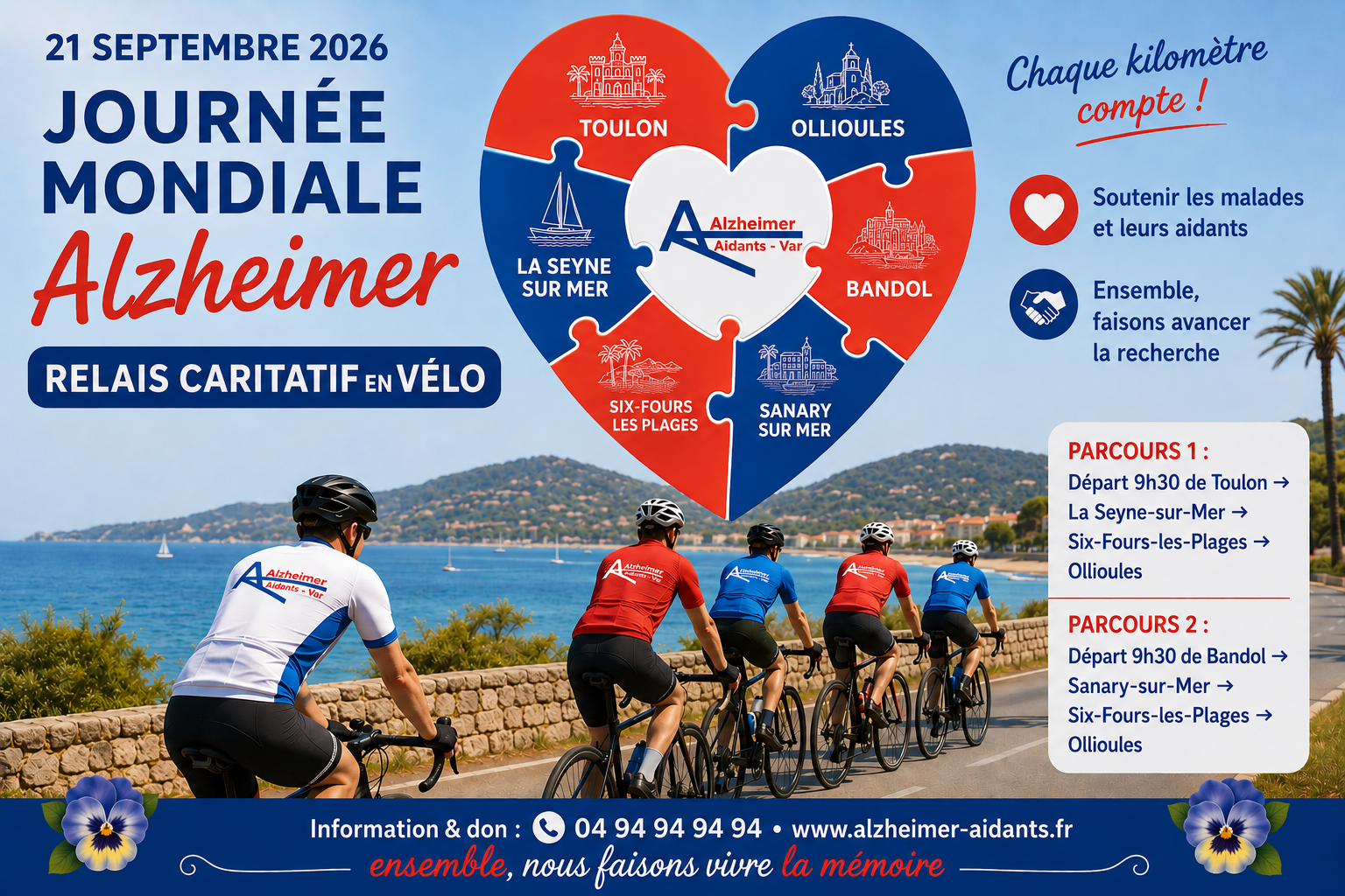 Relais caritatif en V�lo � Alzheimer