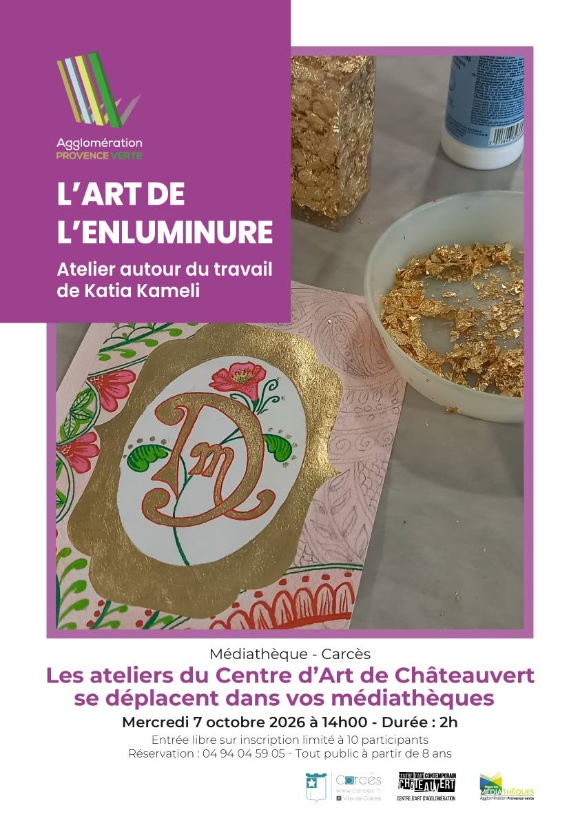 Atelier cr�atif : L'art de l'enluminure (� partir de 8 ans)
