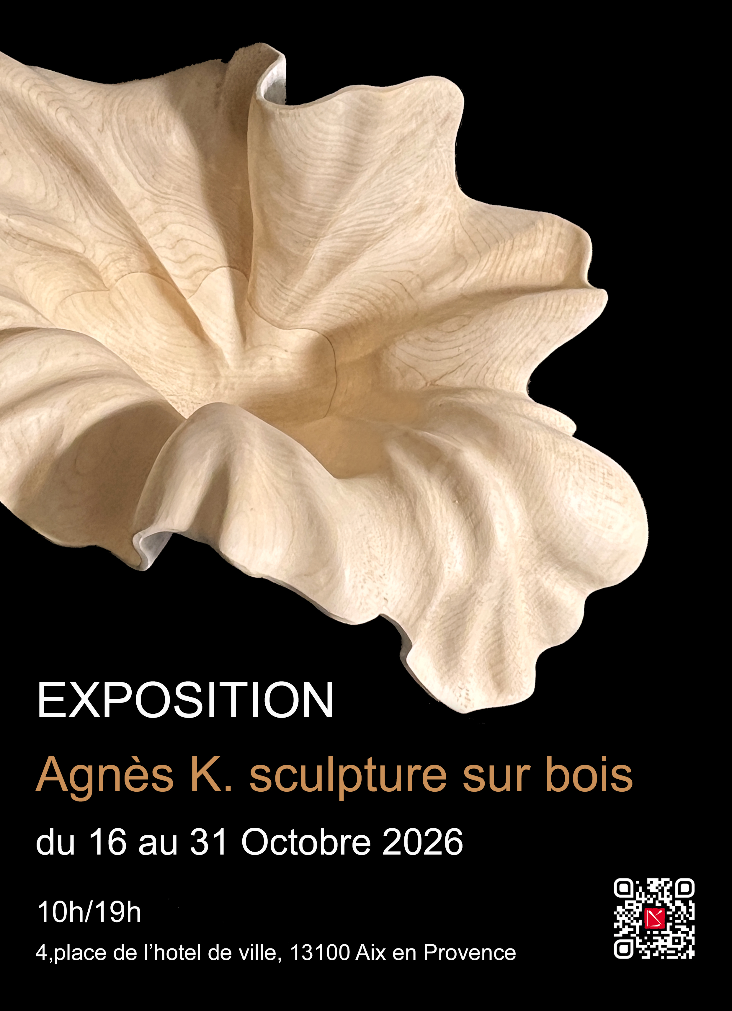 Exposition -  Agn�s K. sculpture sur bois