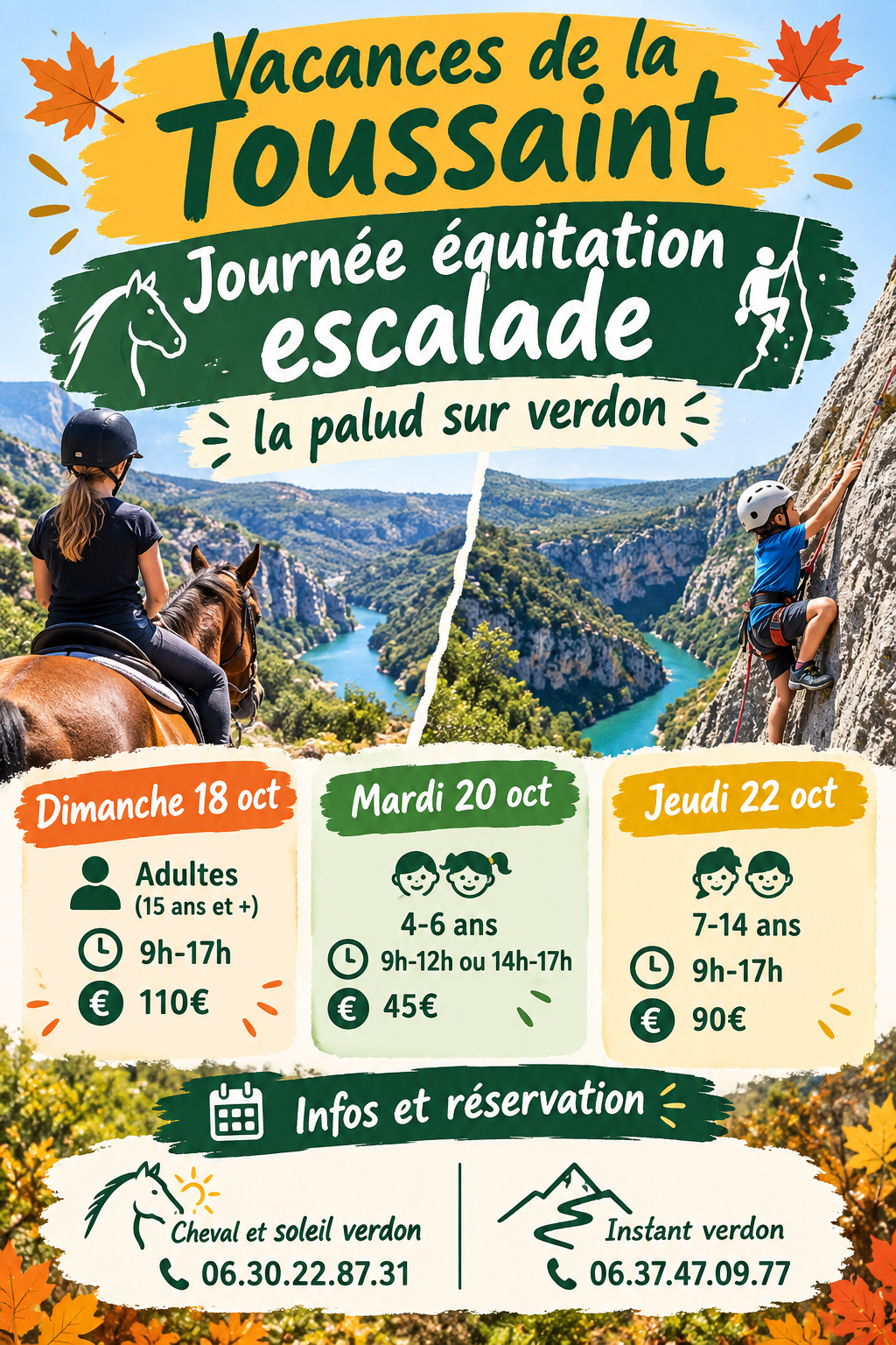 Journ�e �quitation escalade