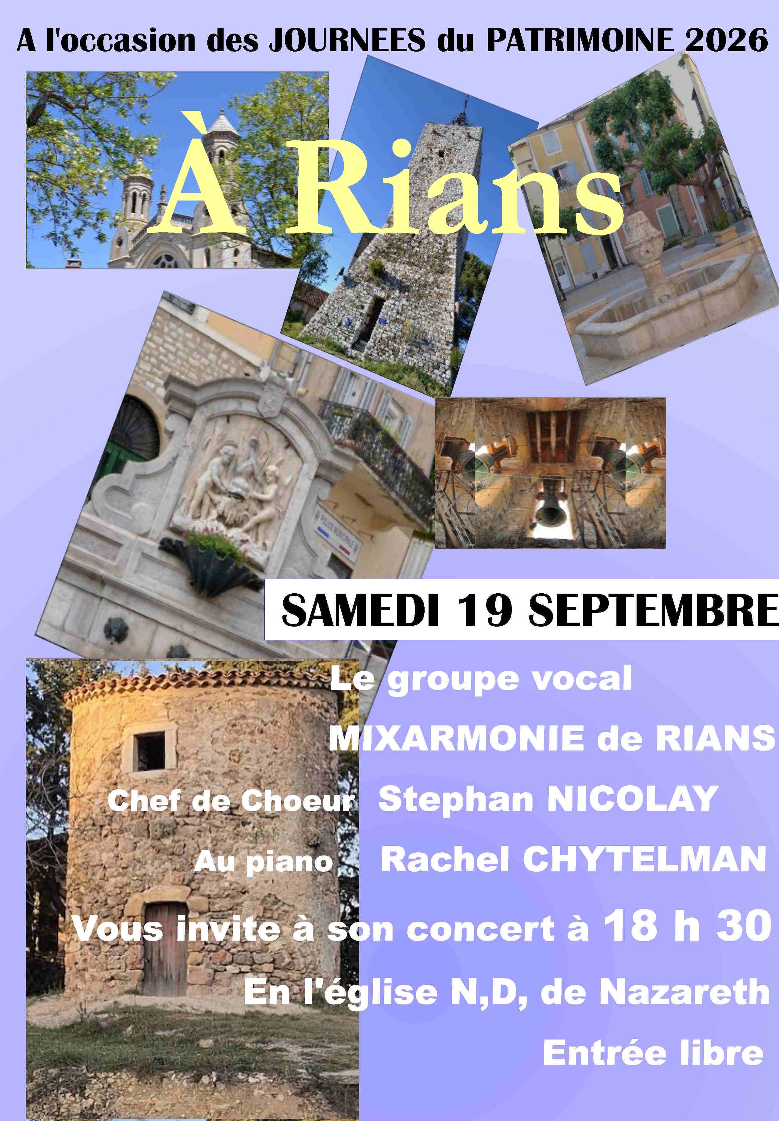 Concert : Mixamornie - ensemble vocal | Journ�es Europ�ennes du Patrimoine