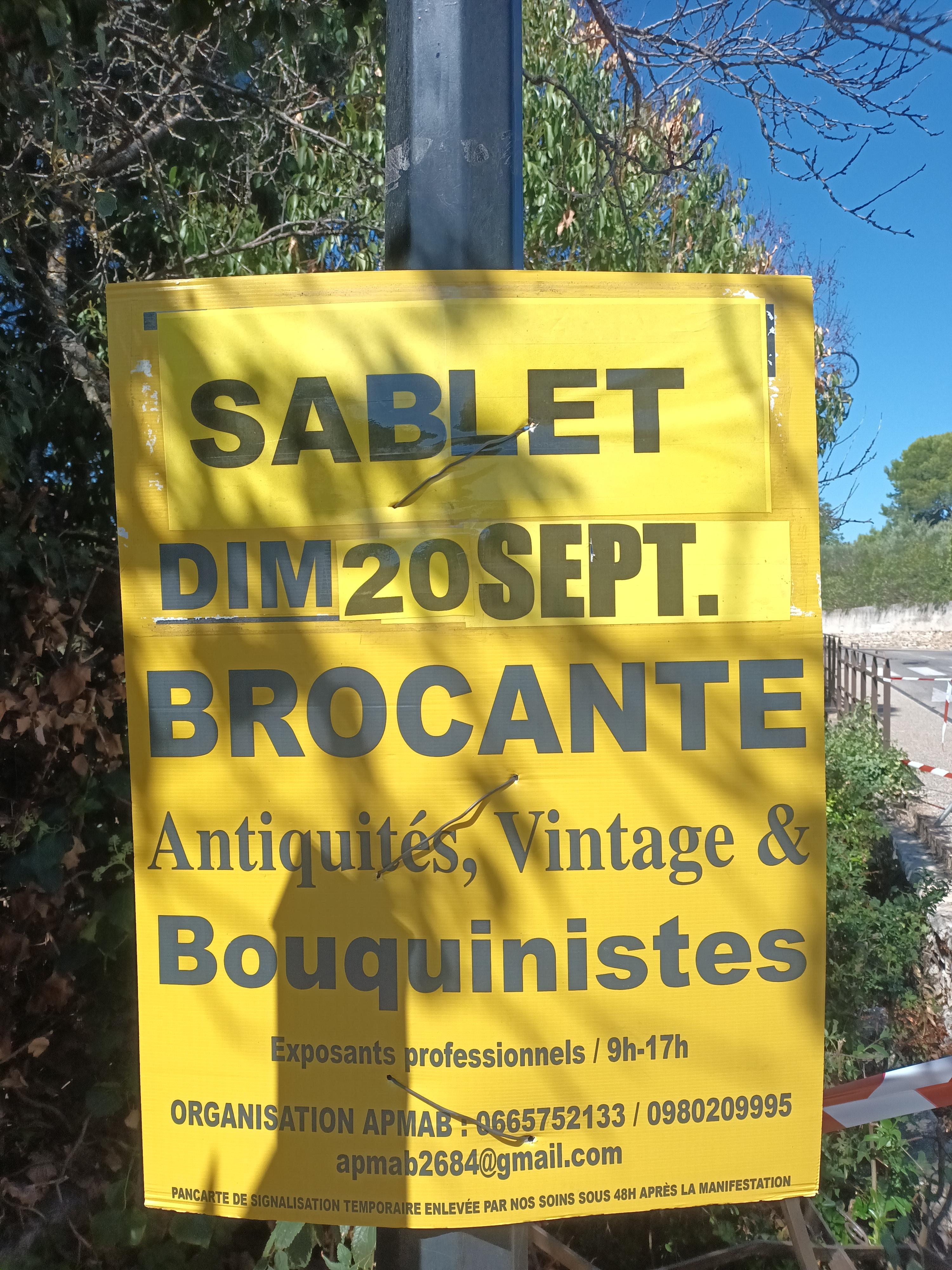 Vide Grenier Sablet