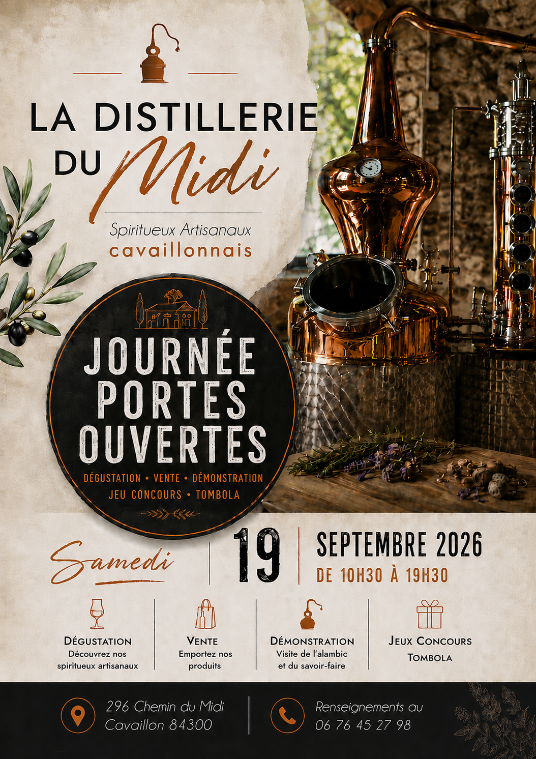 Journ�e portes ouvertes � la Distillerie du Midi