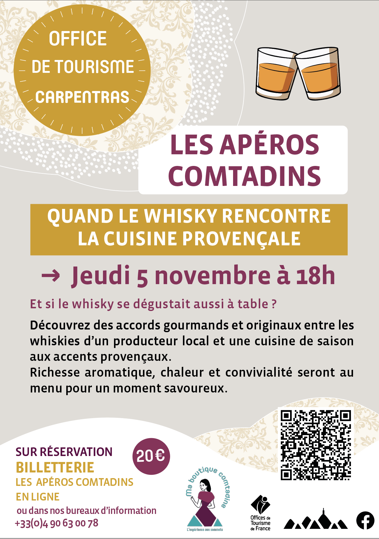 Ap�ro comtadin : Quand le whisky rencontre la cuisine proven�ale