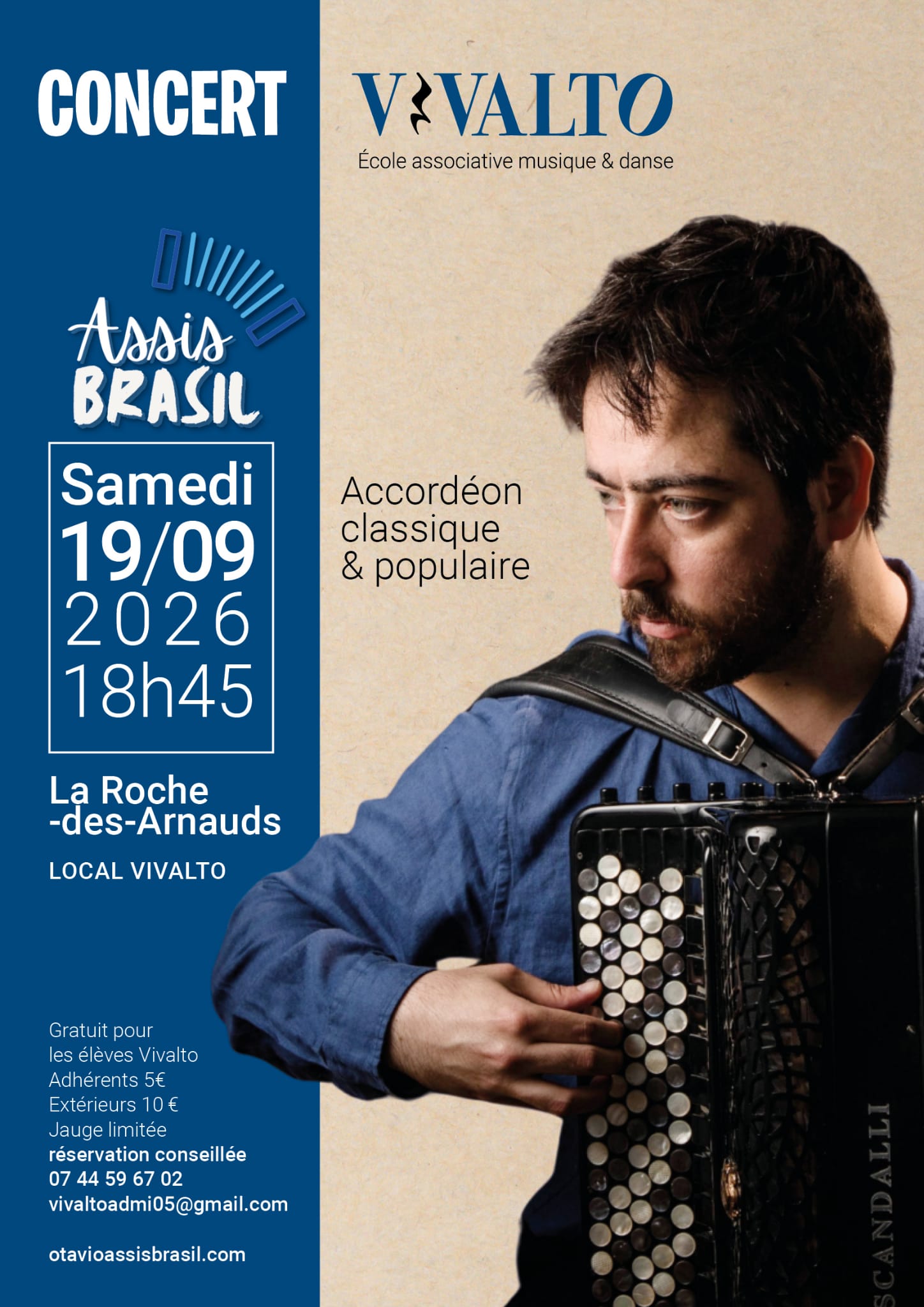 VIVALTO - Concert de rentr�e avec Otavio Assis Brasil