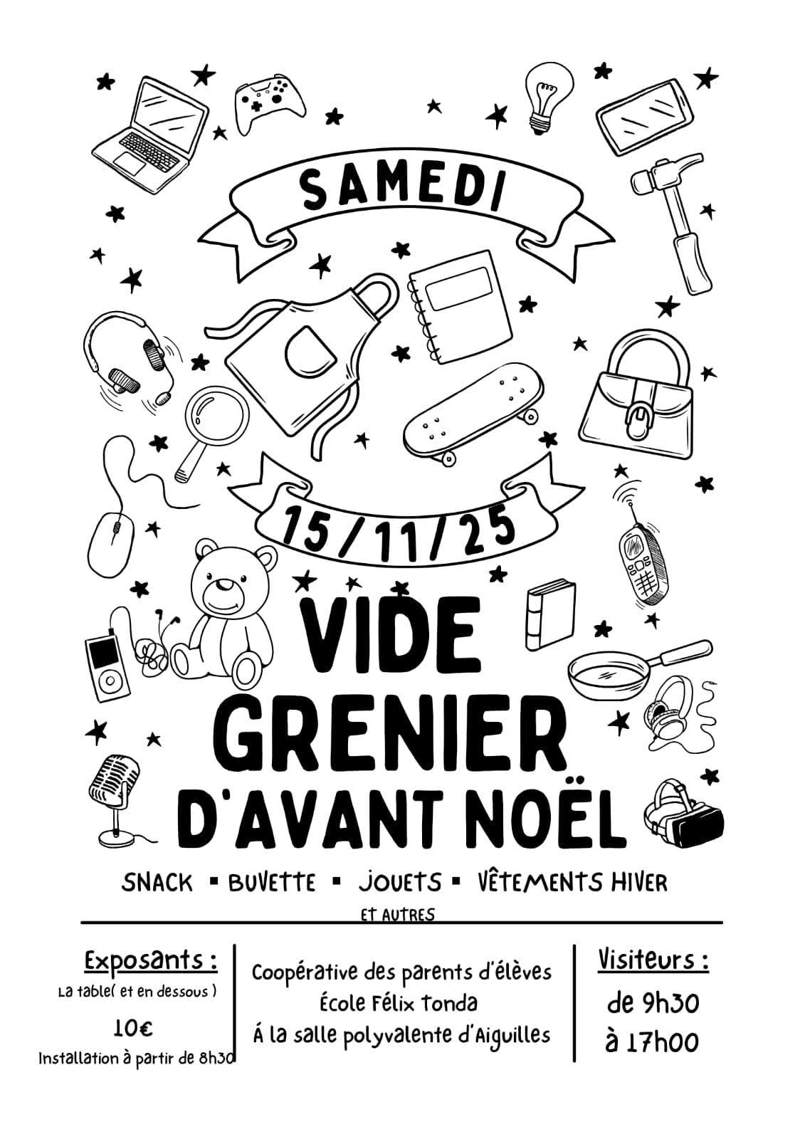 Vide greniers d'avant Nol