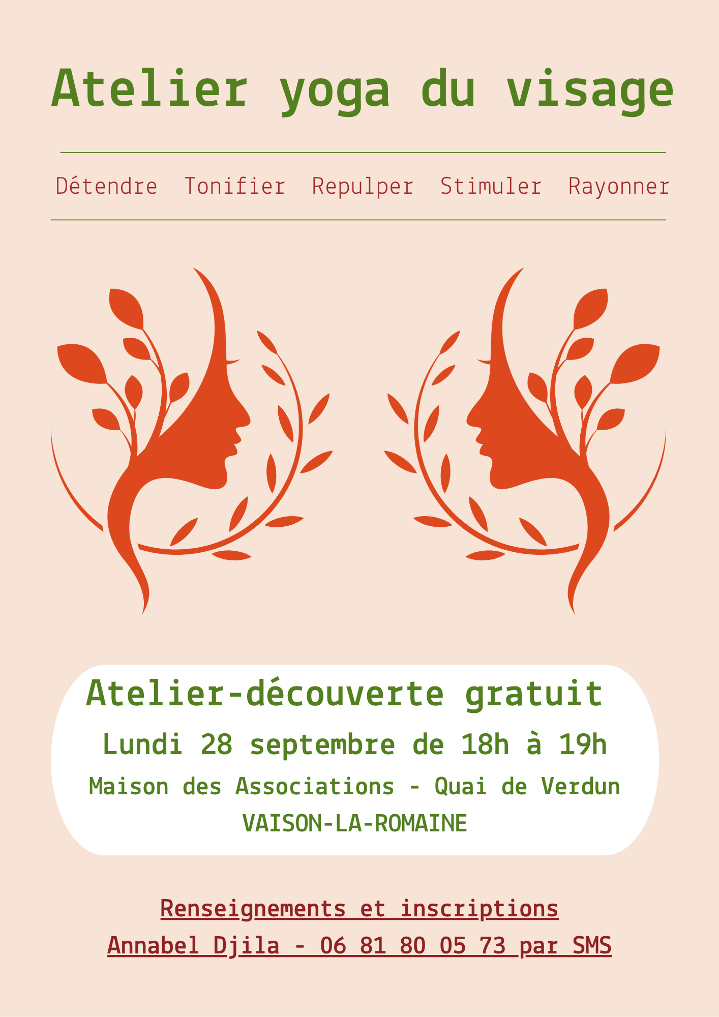 Atelier d�couverte de yoga du visage