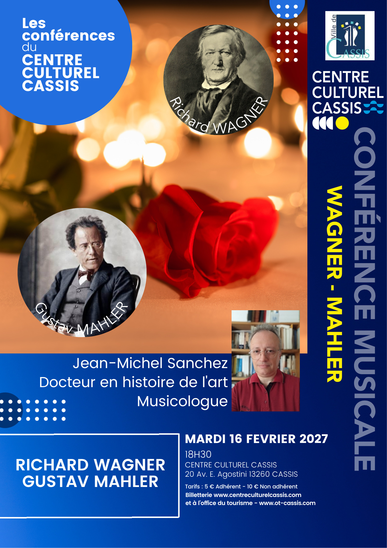 Les conf�rences du Centre Culturel Cassis - Conf�rence musicale - Richard Wagner & Gustav Malher