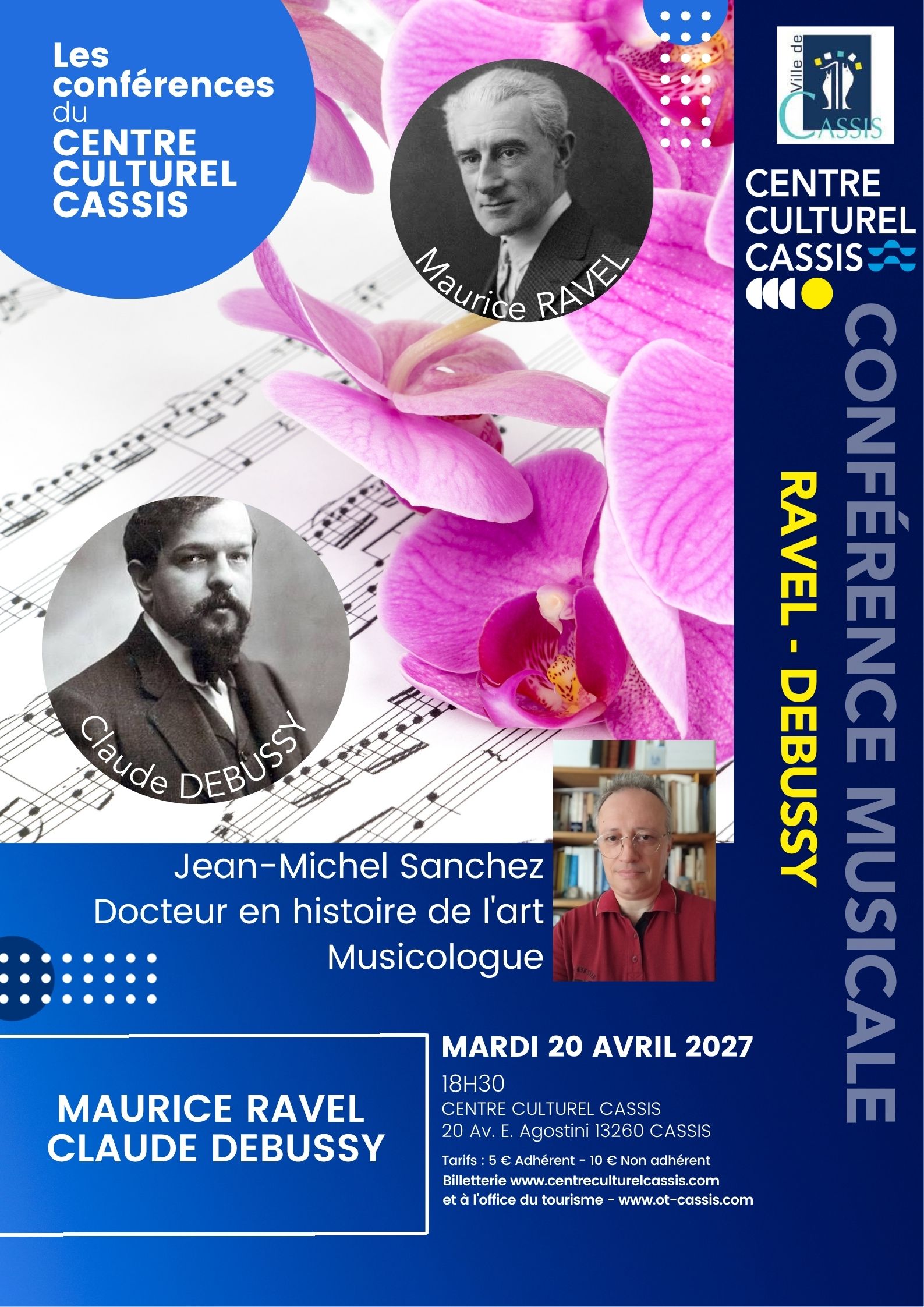 Les conf�rences du Centre Culturel Cassis - Conf�rence musicale - Maurice Ravel & Claude Debussy