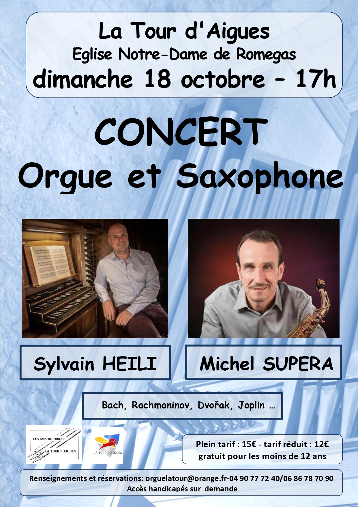 Concert saxophone et orgue