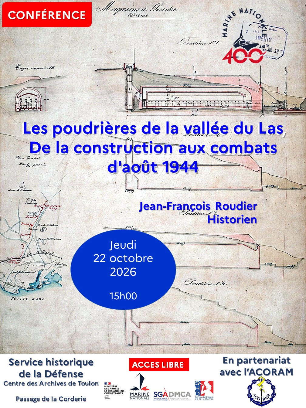 Conf�rence - Les poudri�res de la vall�e du Las. De la construction aux combats d'ao�t 1944