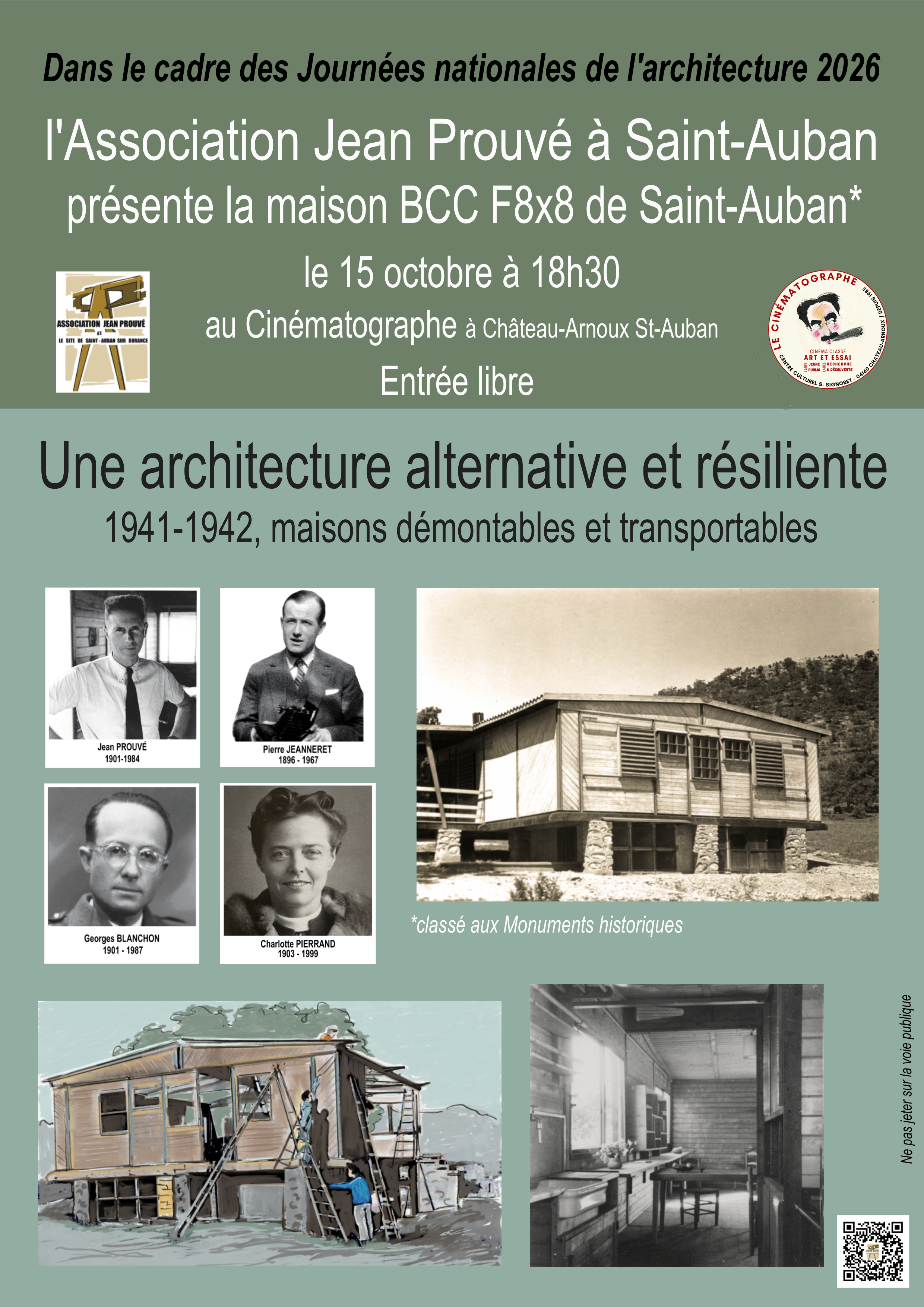 Conf�rence-projection : Journ�es nationales de l'architecture � Ch�teau-Arnoux