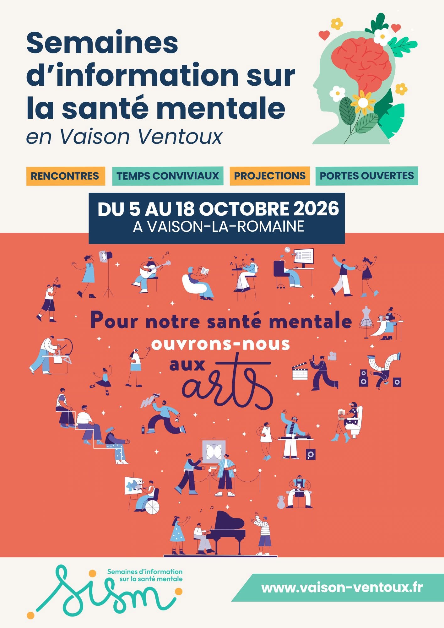 37 �dition des Semaines d�Information sur la Sant� Mentale (SISM) en Vaison Ventoux
