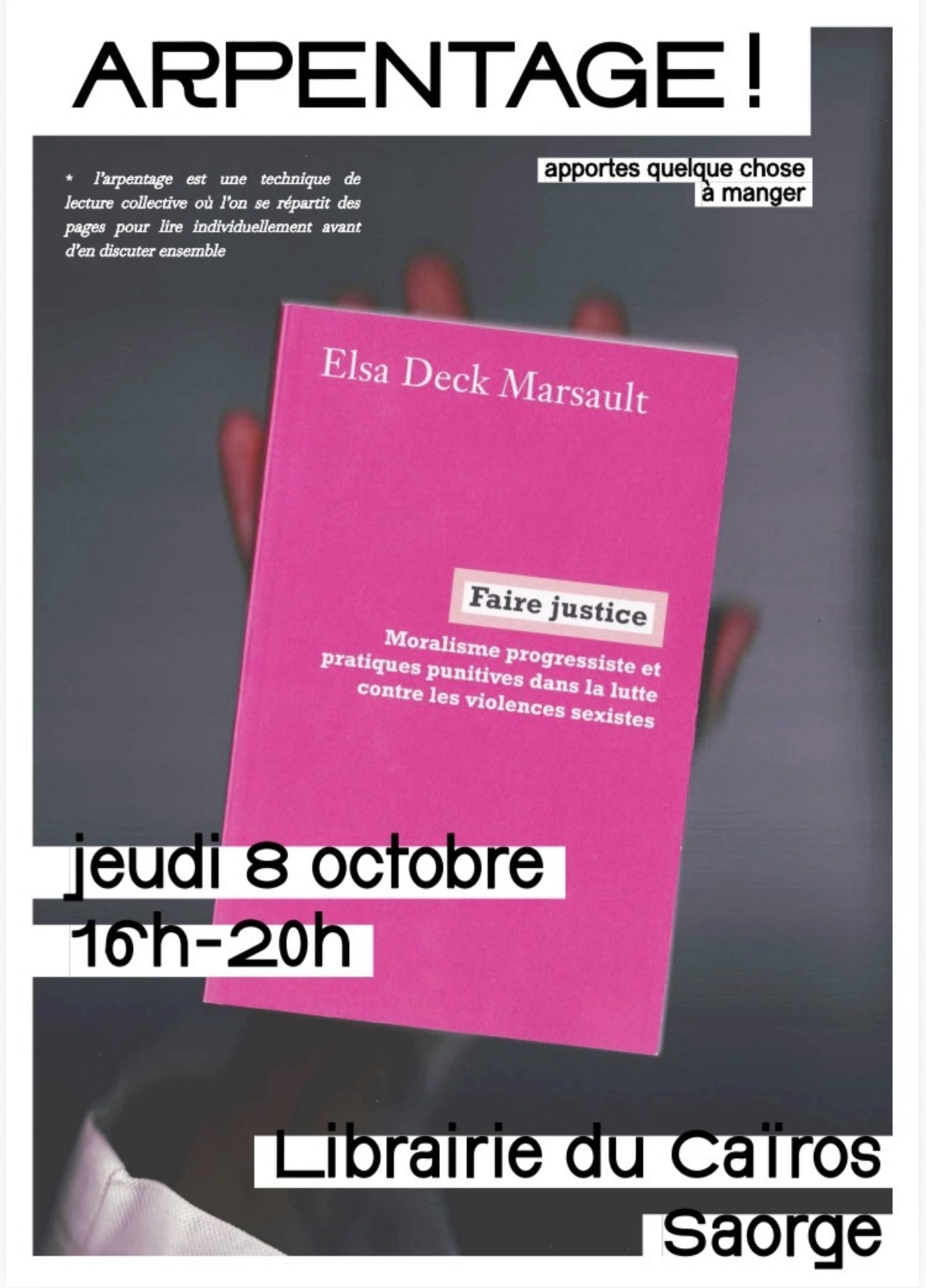 Arpentage : � Faire justice � d'Elsa Deck Marsault