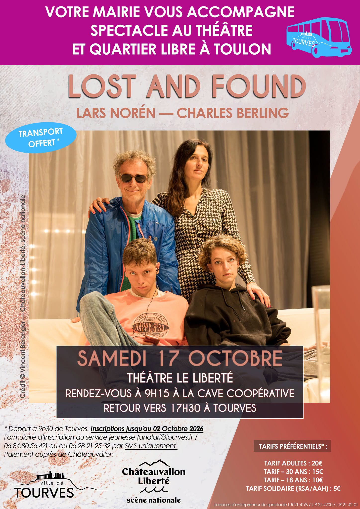 Spectacle de th��tre : Lost and found (th��tre le Libert� - Toulon)