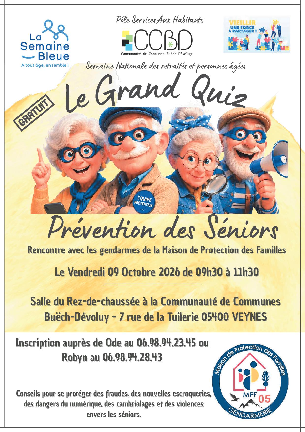 Le Grand Quiz : Pr�vention des s�niors