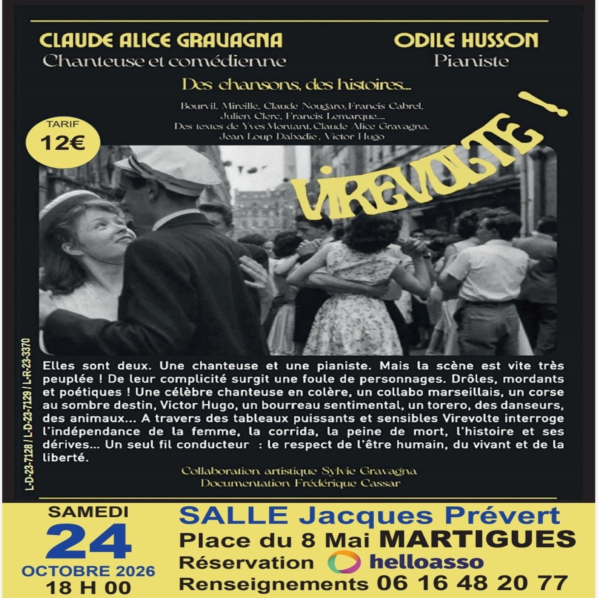 Spectacle de th��tre et chanson VIREVOLTE