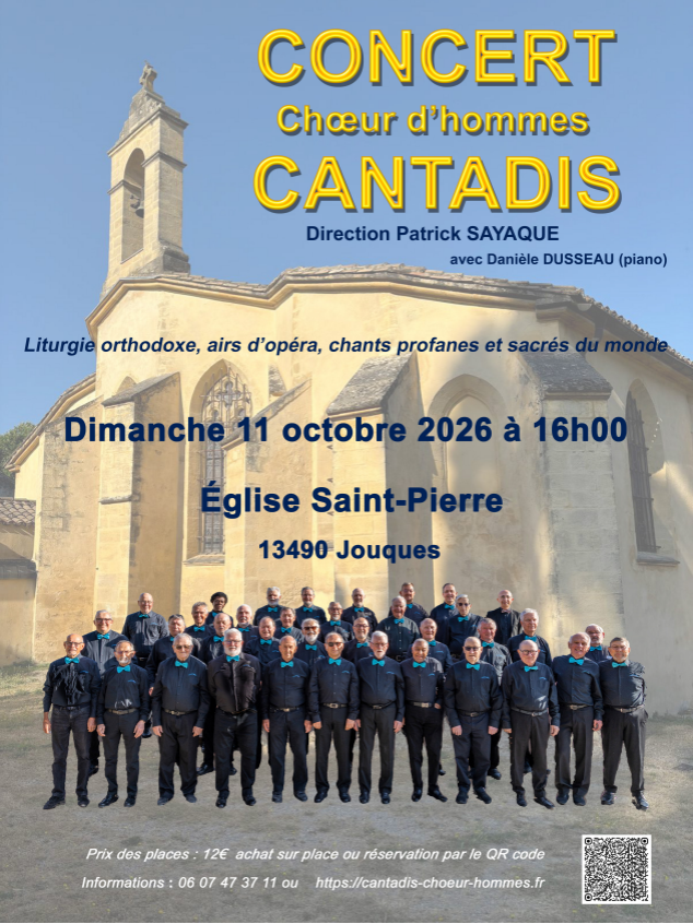 Concert Ch�ur d'hommes CANTADIS