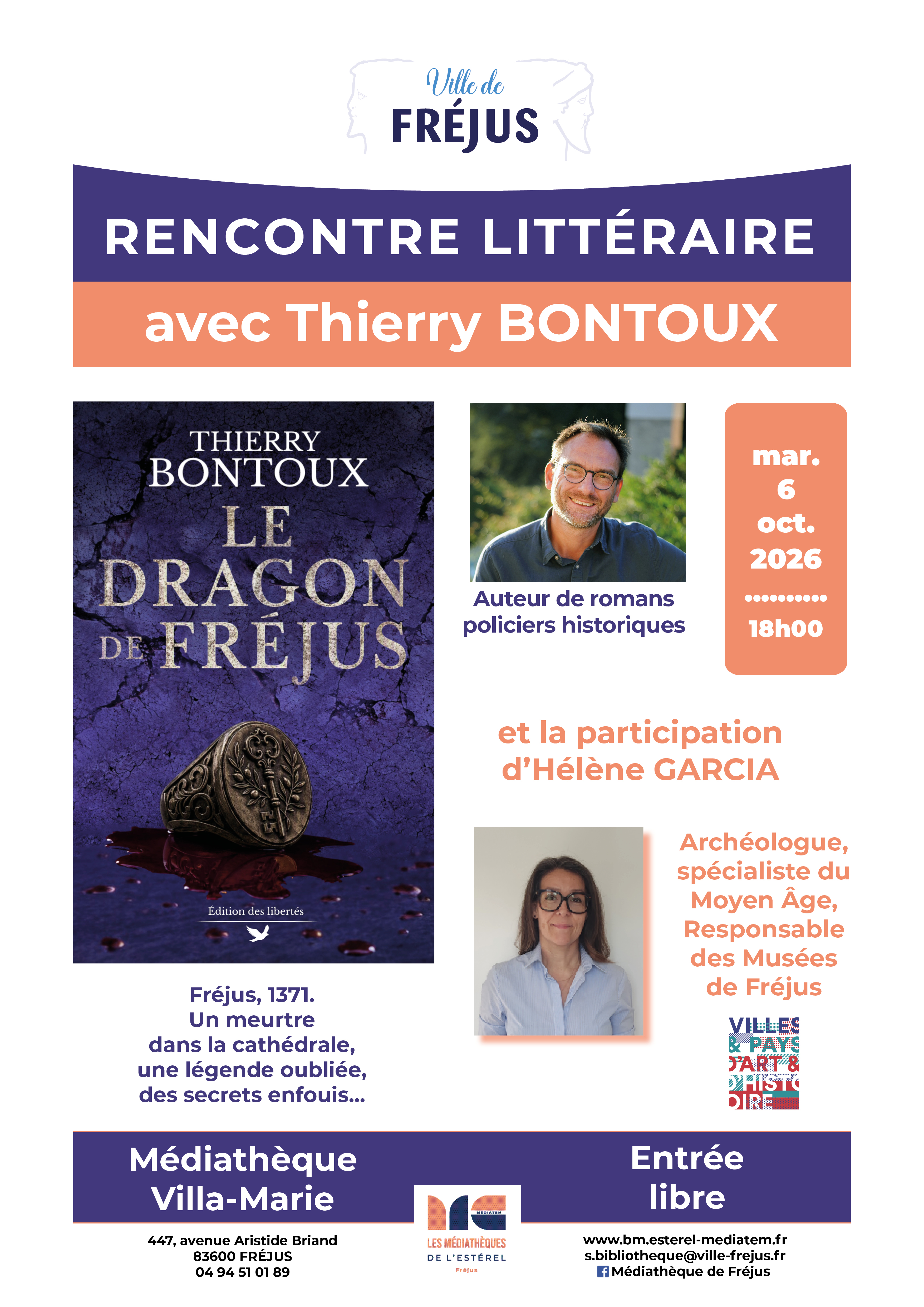 Rencontre Litt�raire avec Thierry Bontoux