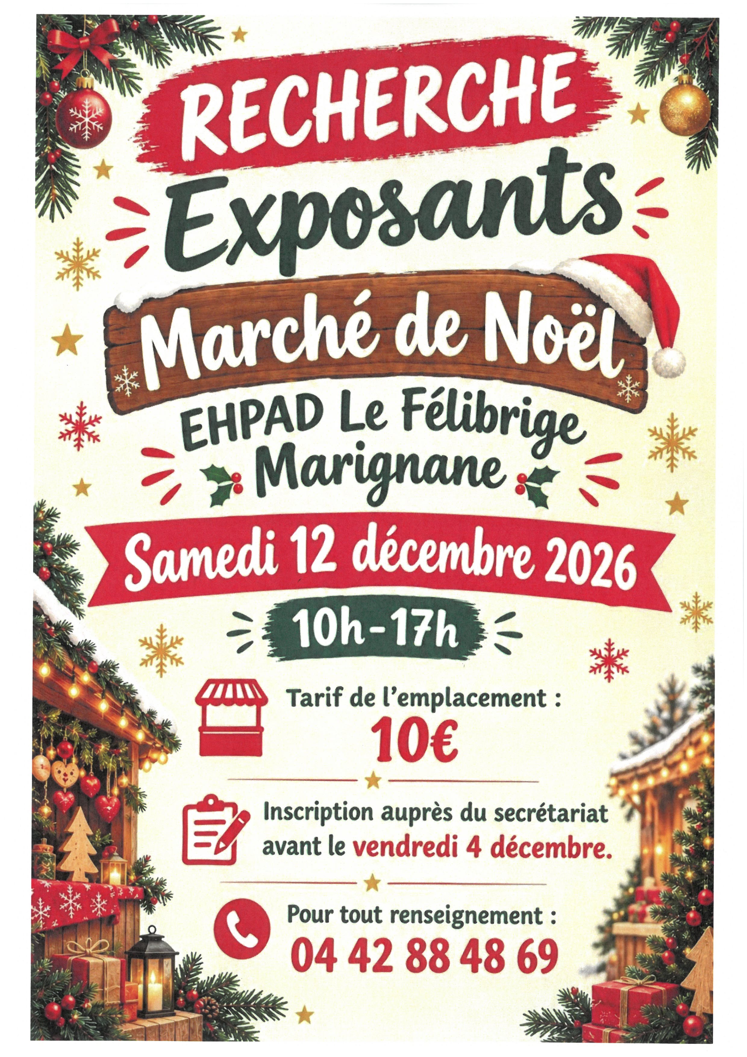 March� de No�l � la maison de retraite publique Le F�librige
