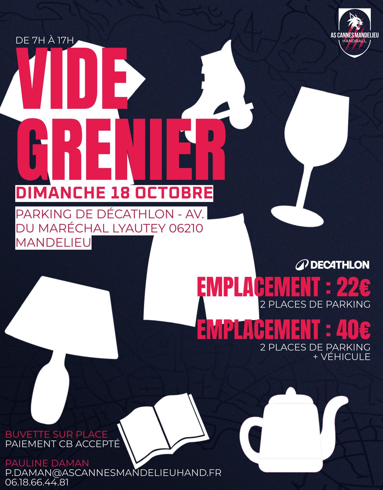 Vide-greniers de l'AS Cannes Mandelieu Handball