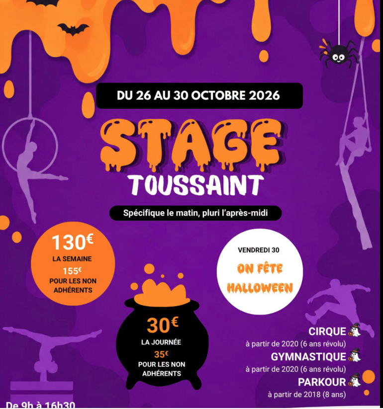 Stages pluridisciplinaires durant les vacances d'automne