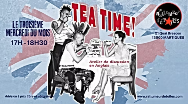 Tea time : atelier de discussion en anglais