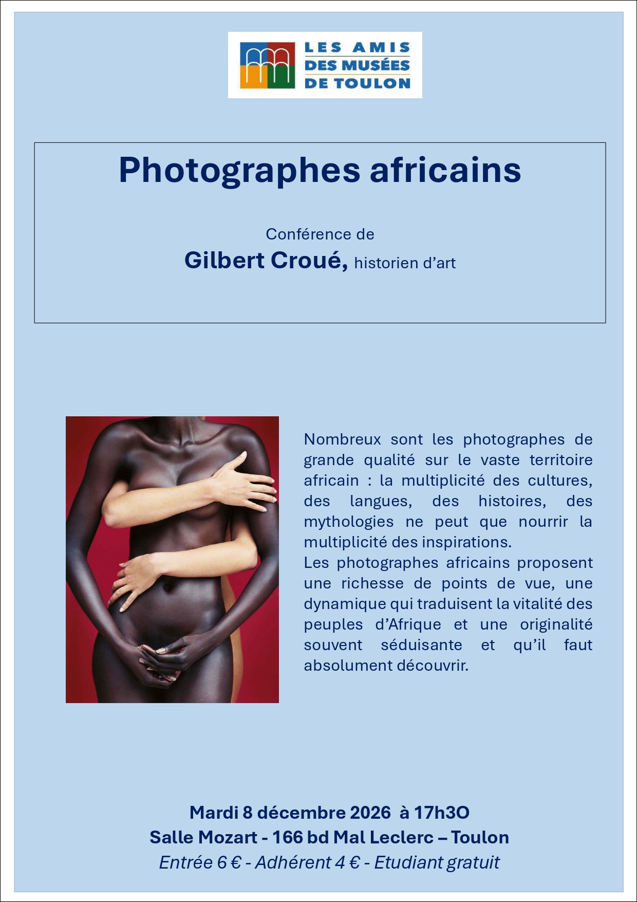 Conf�rence - Photographes africains