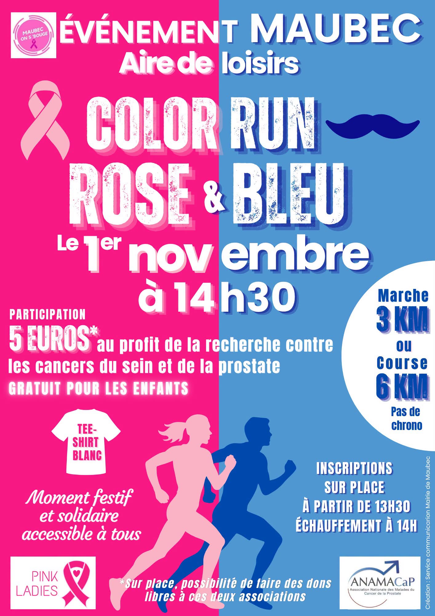 Color Run Rose & Bleu