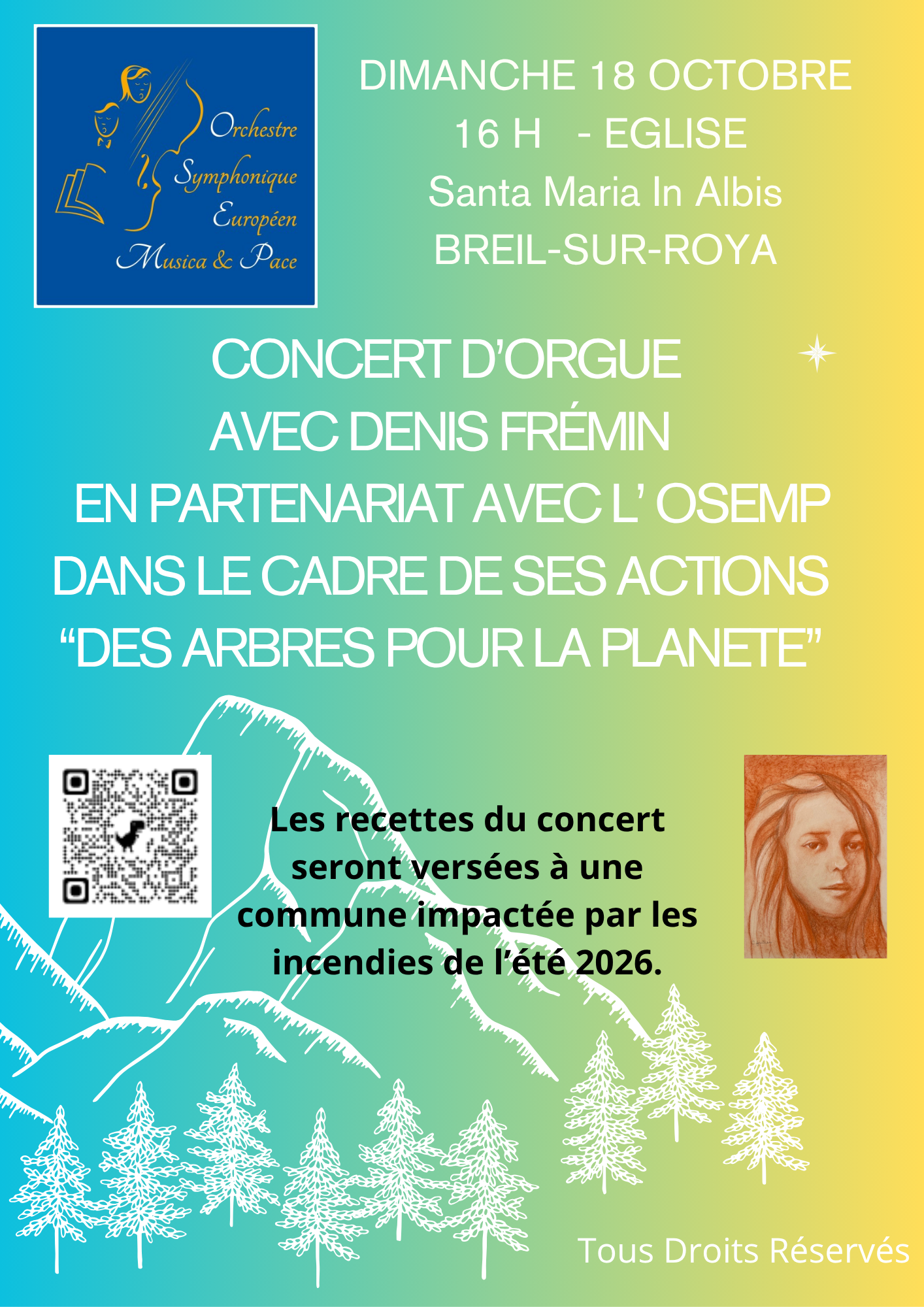Concert d'orgue avec Denis Fr�min � Des arbres pour la plan�te