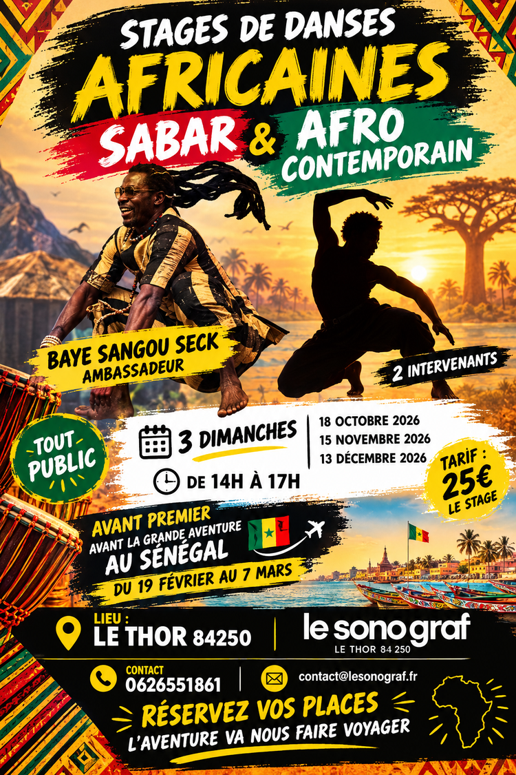 Stage danse africaine au Sonograf
