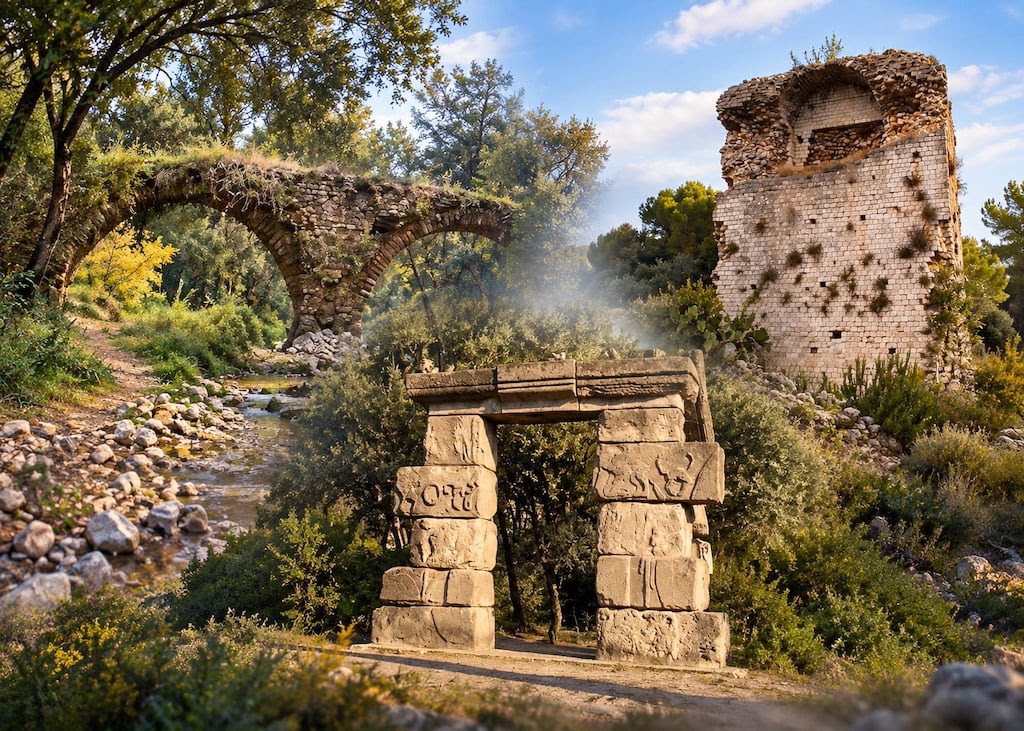Trois monuments embl�matiques de la cit� d'Antipolis (Antibes)