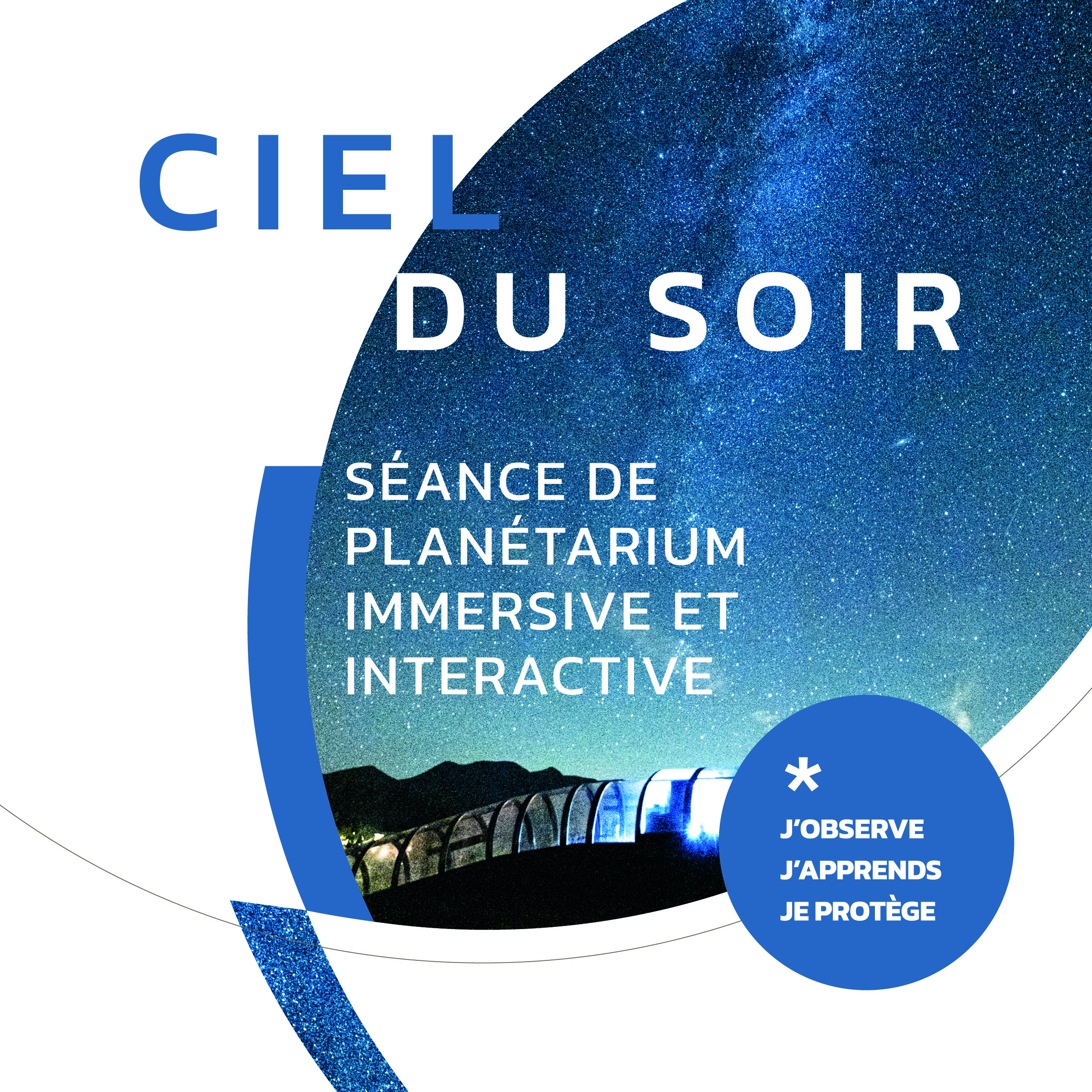 S�ance de plan�tarium : ciel du soir