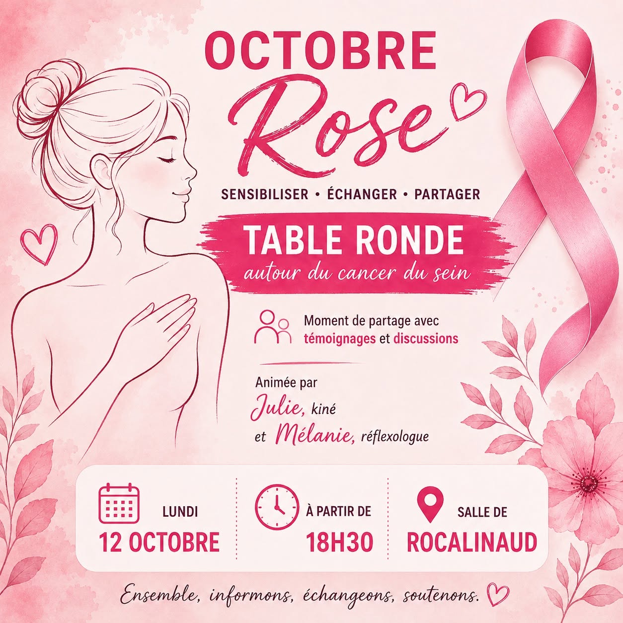 Octobre rose : Un temps d��change autour du cancer du sein