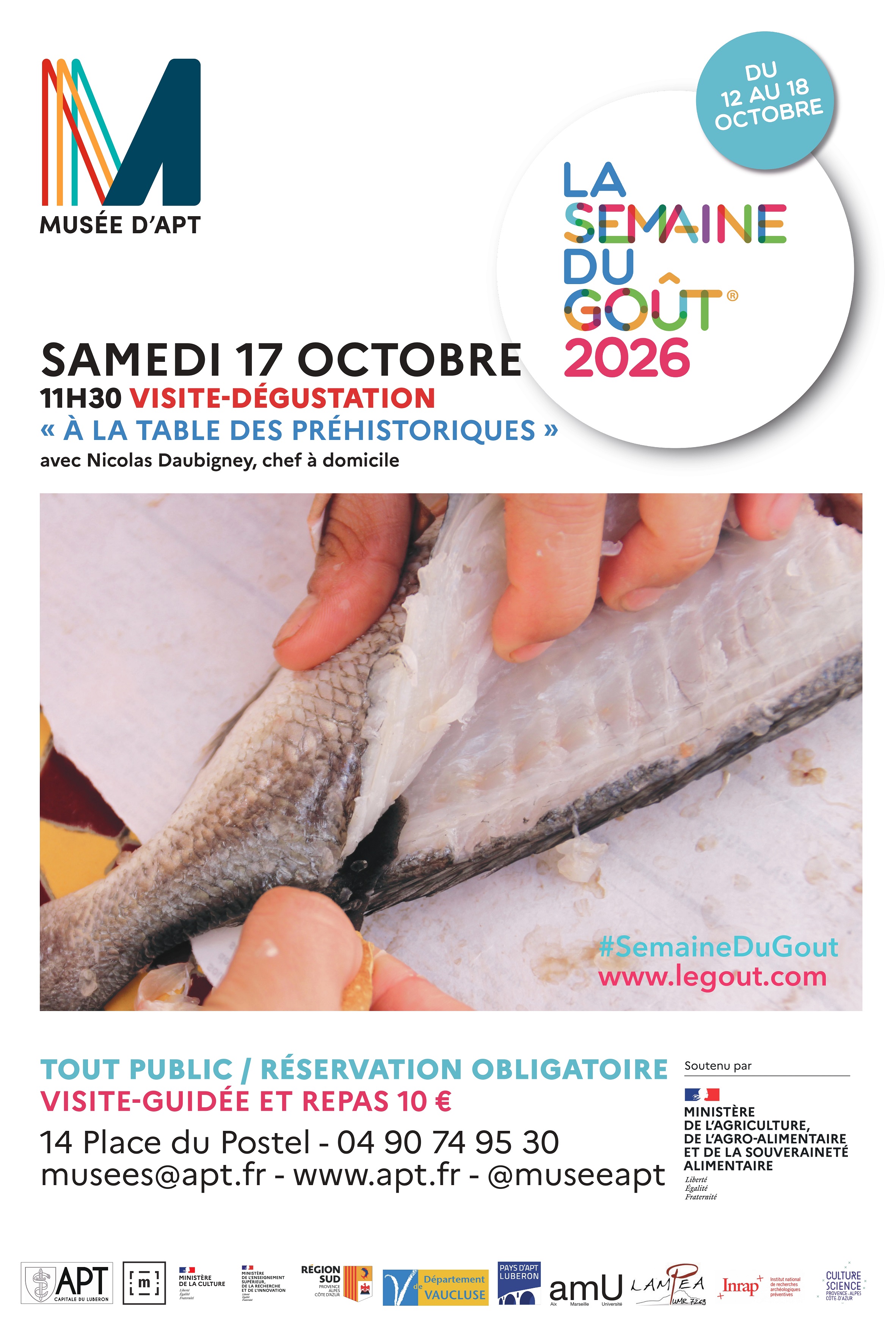 Visite-d�gustation � � la table des pr�historiques �