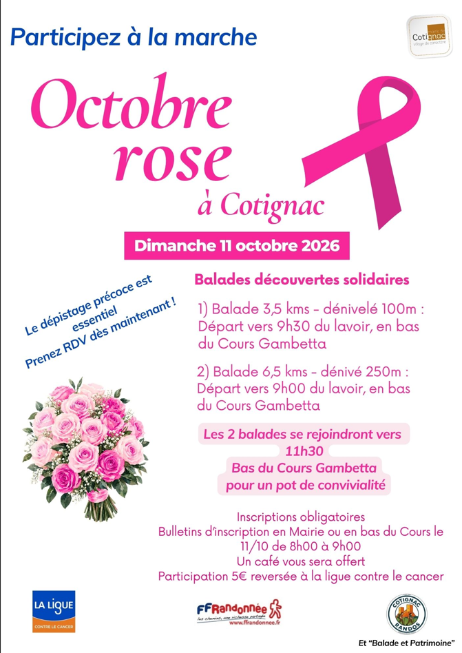 Balades d�couvertes solidaires | Octobre Rose