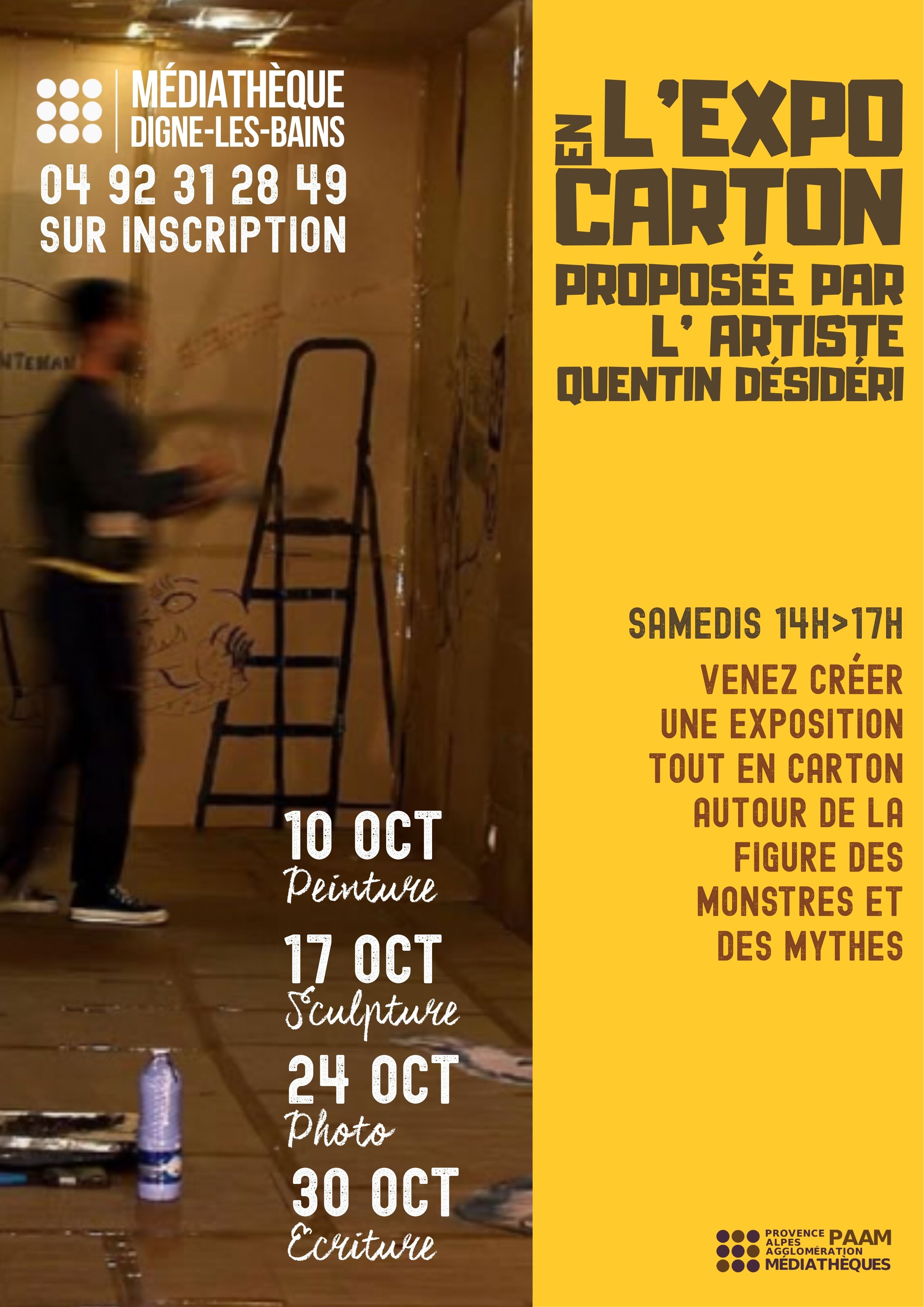 Ateliers - L'exposition en carton