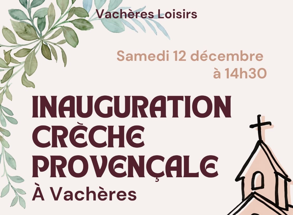 Inauguration Cr�che de Vach�res