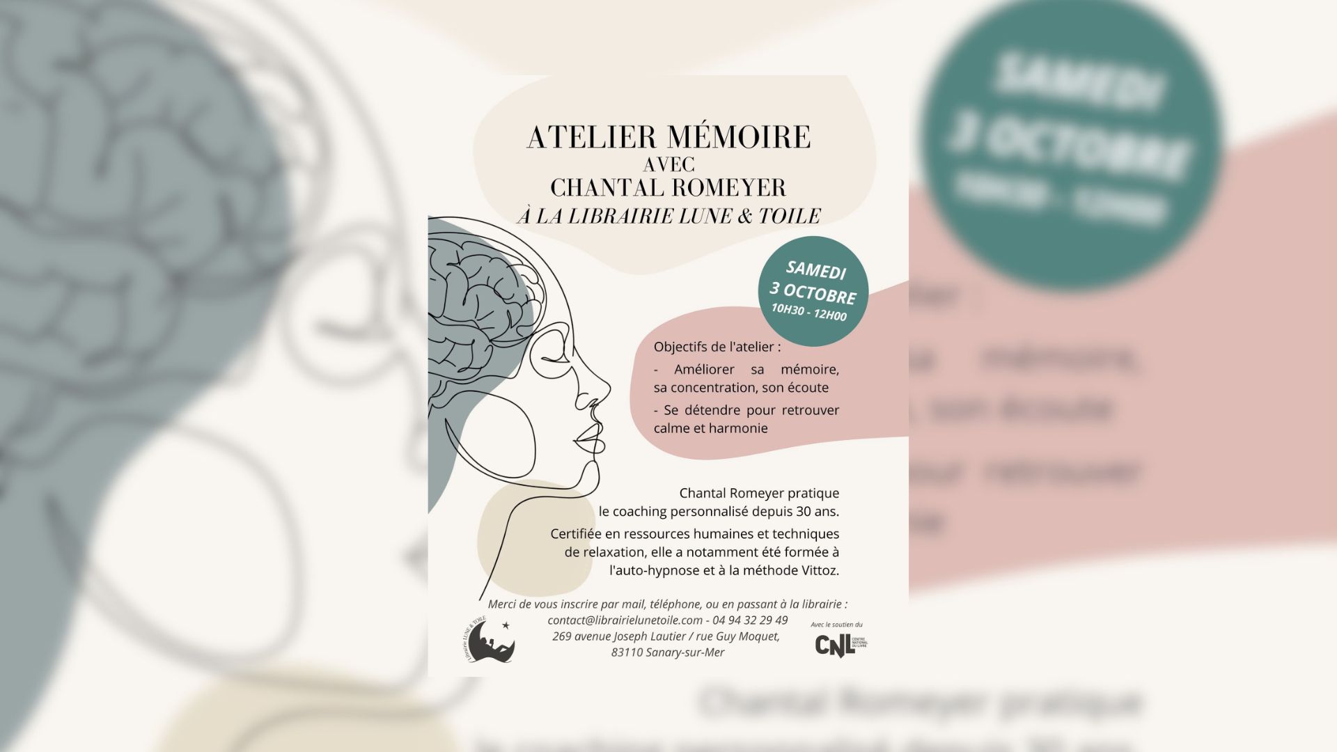 Atelier m�moire � la Librairie Lune & Toile