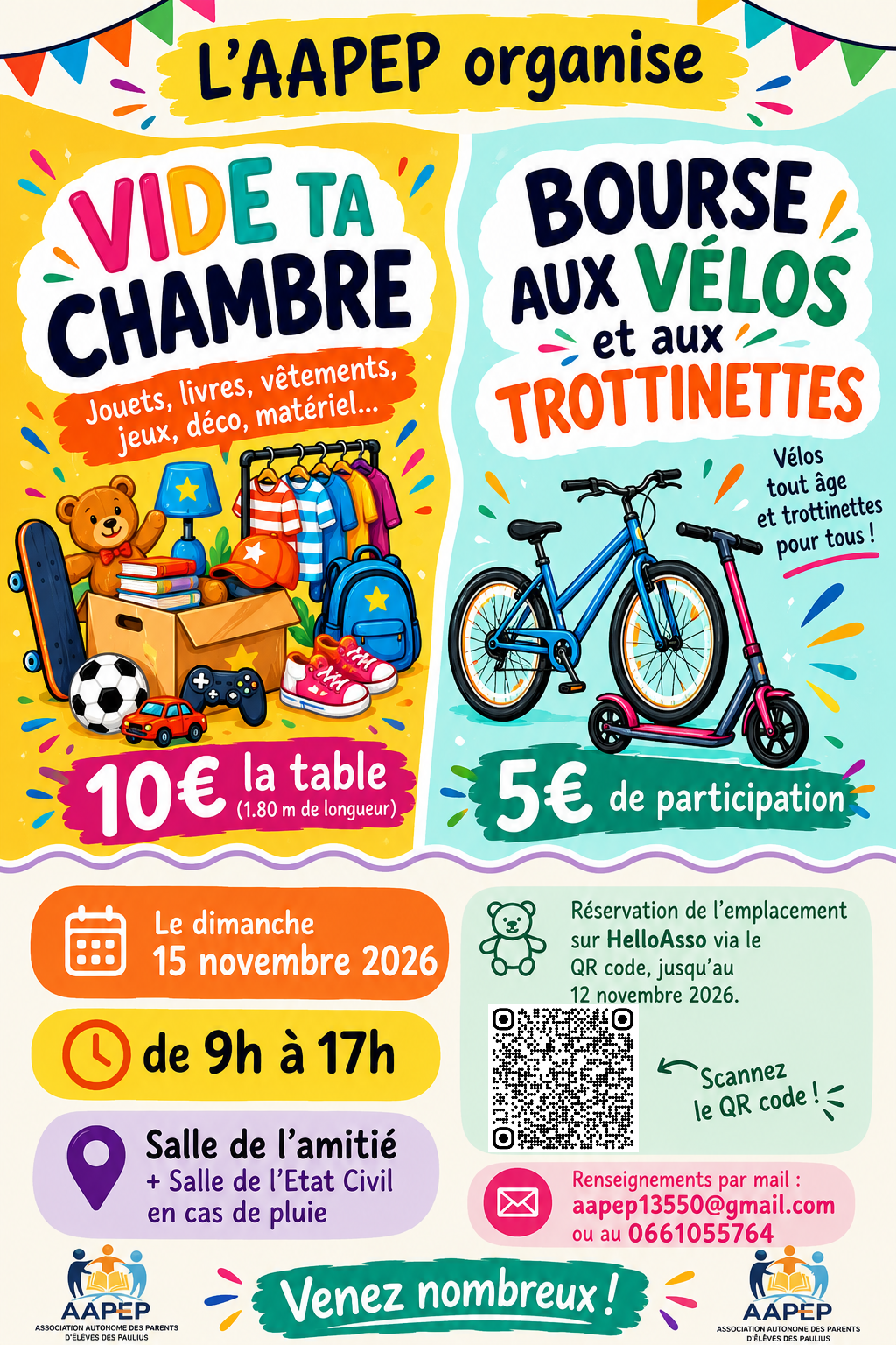 Vide ta chambre, Bourse aux v�los et aux trottinettes