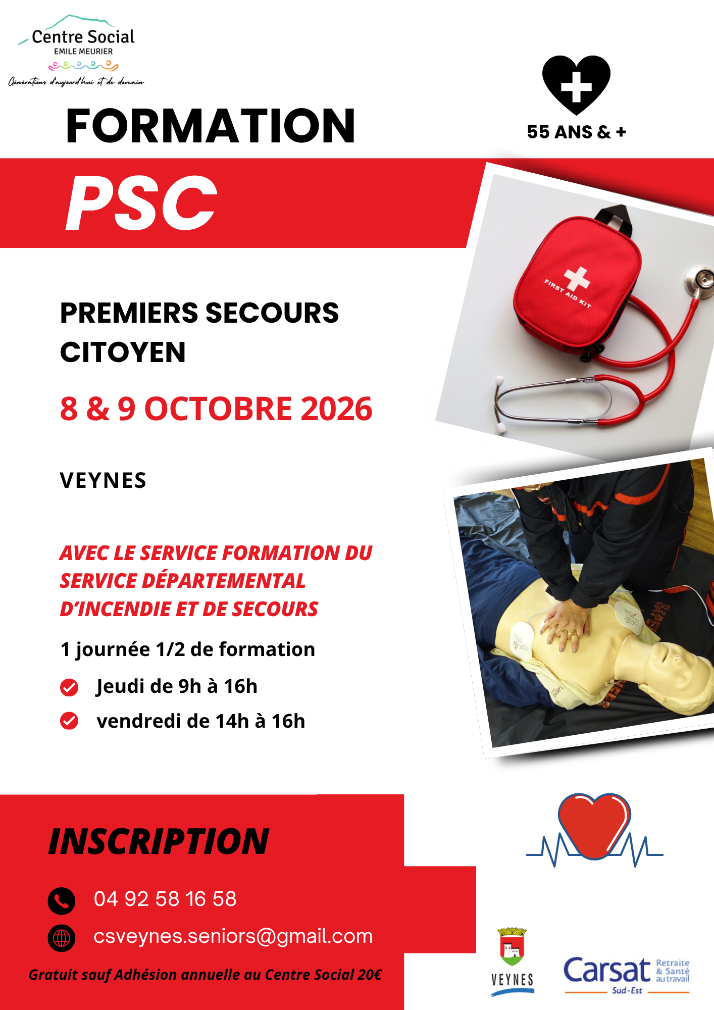 Formation PSC Premiers Secours Citoyen