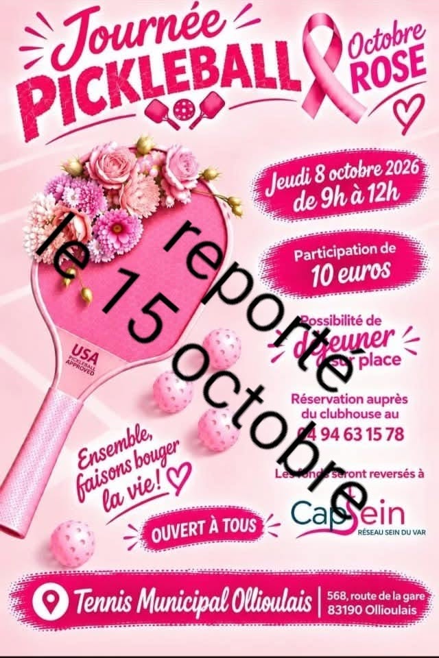 Journ�e Pickleball - Octobre Rose