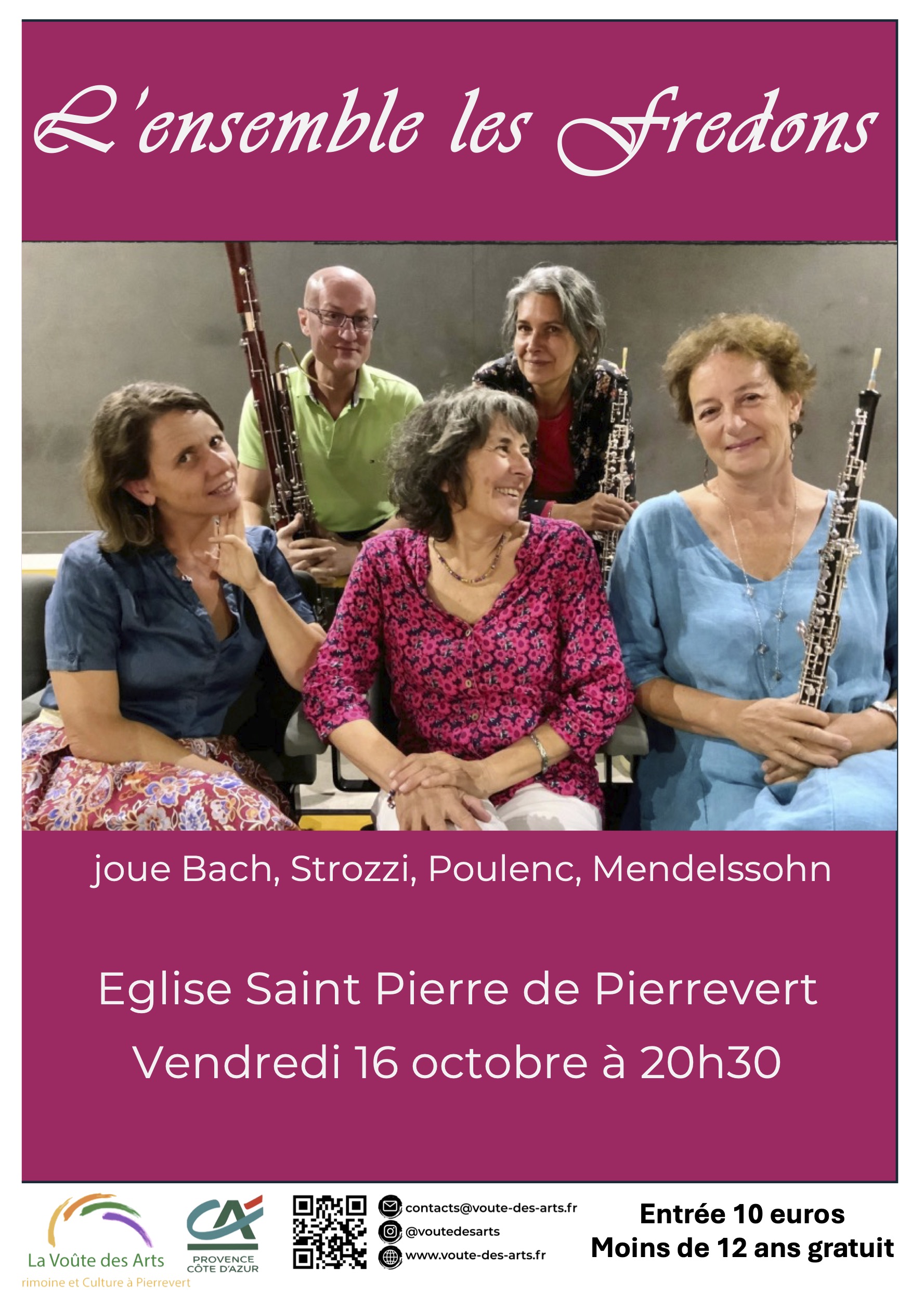 Concert baroque par l'Ensemble les Fredons